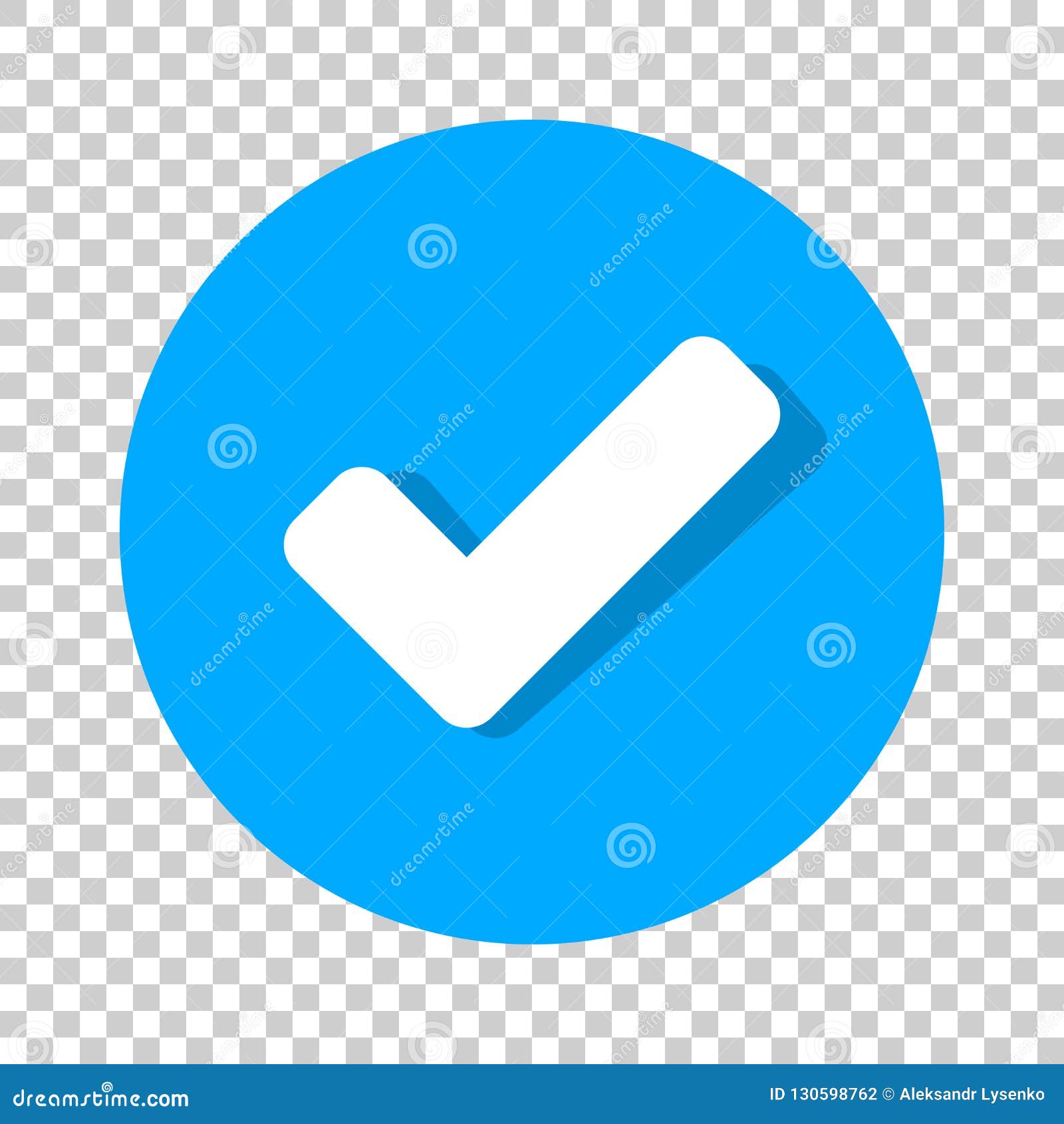 check mark icon in flat style. ok, accept   on