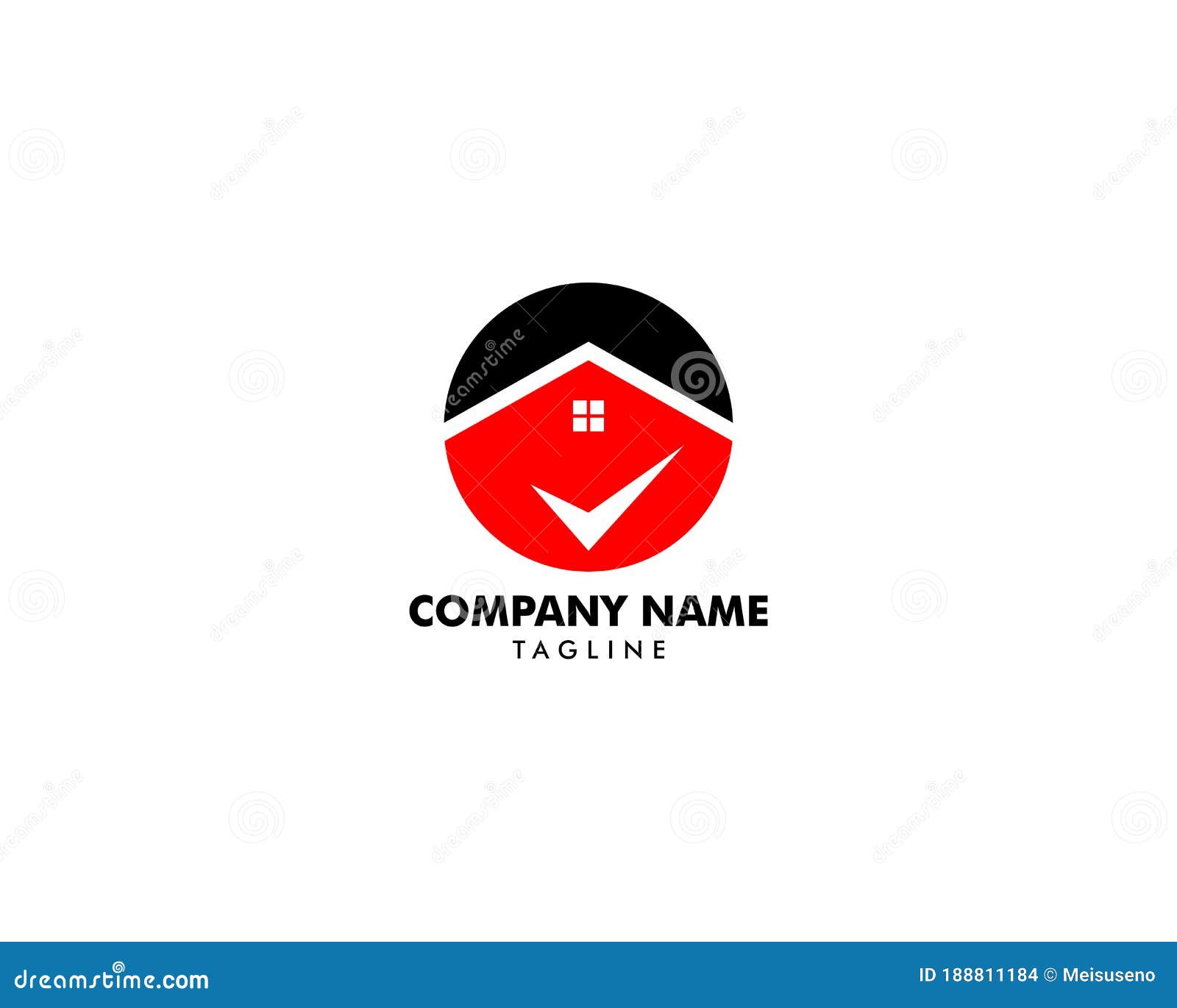 Check Mark Real Estate Logo Template Stock Vector Illustration of