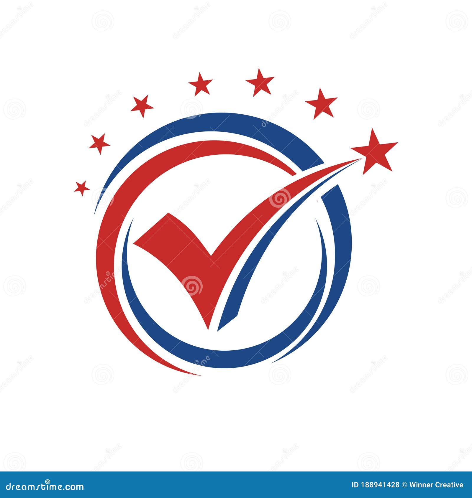 Check Mark And Vote Logo Vector | CartoonDealer.com #188941428
