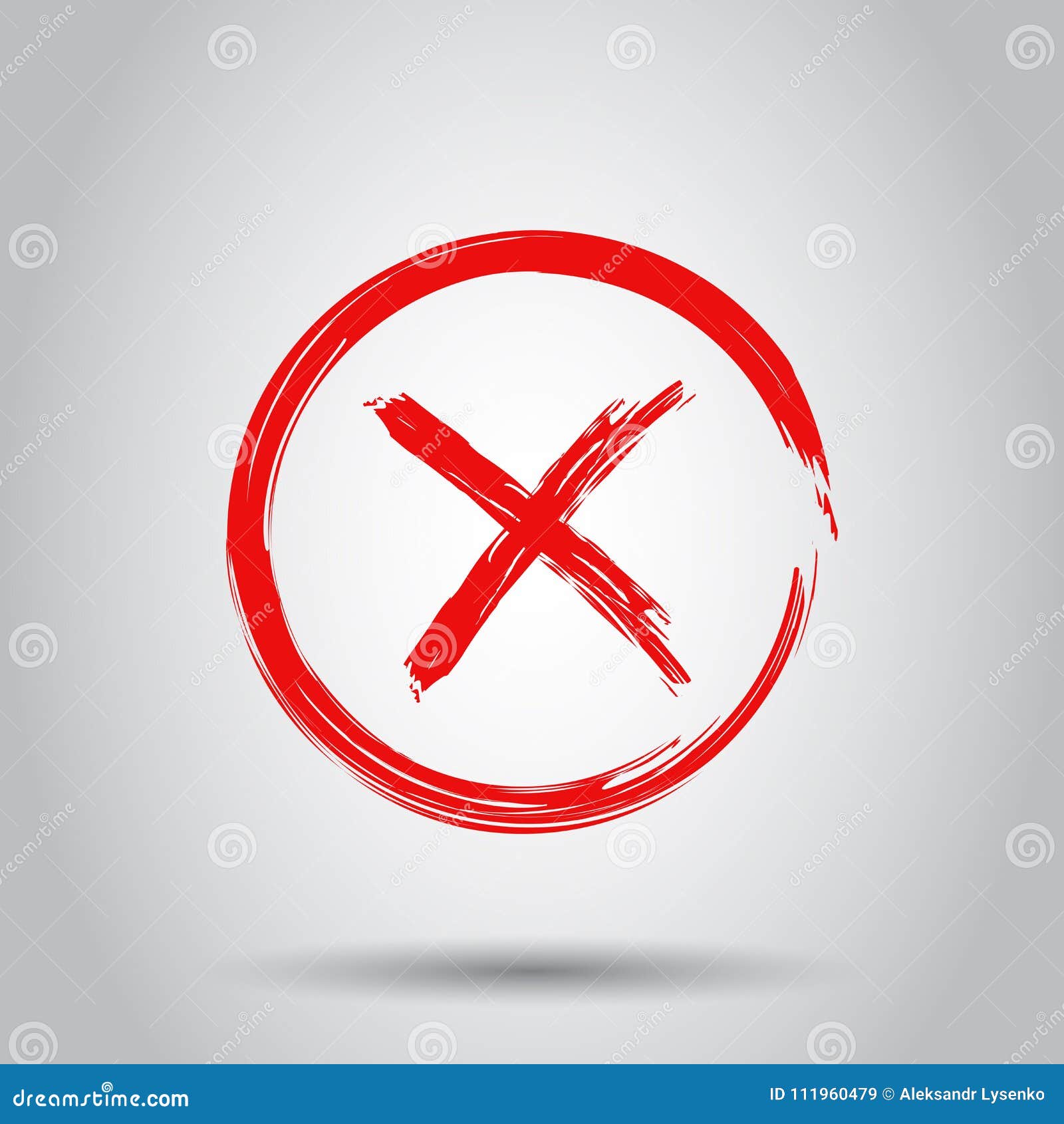 Check Marks Cross, No, Wrong Icon. Business Concept Vector Illus Stock ...