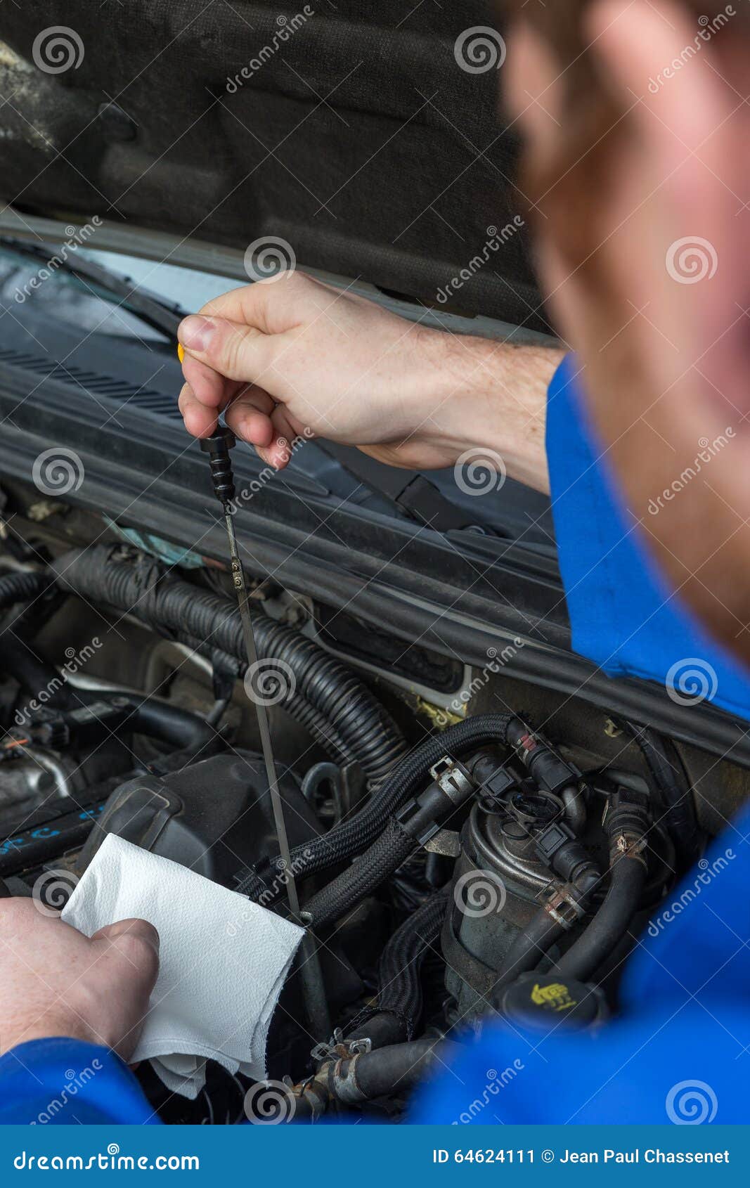 Check oil stock image. Image of mount, problem, garage 64624111