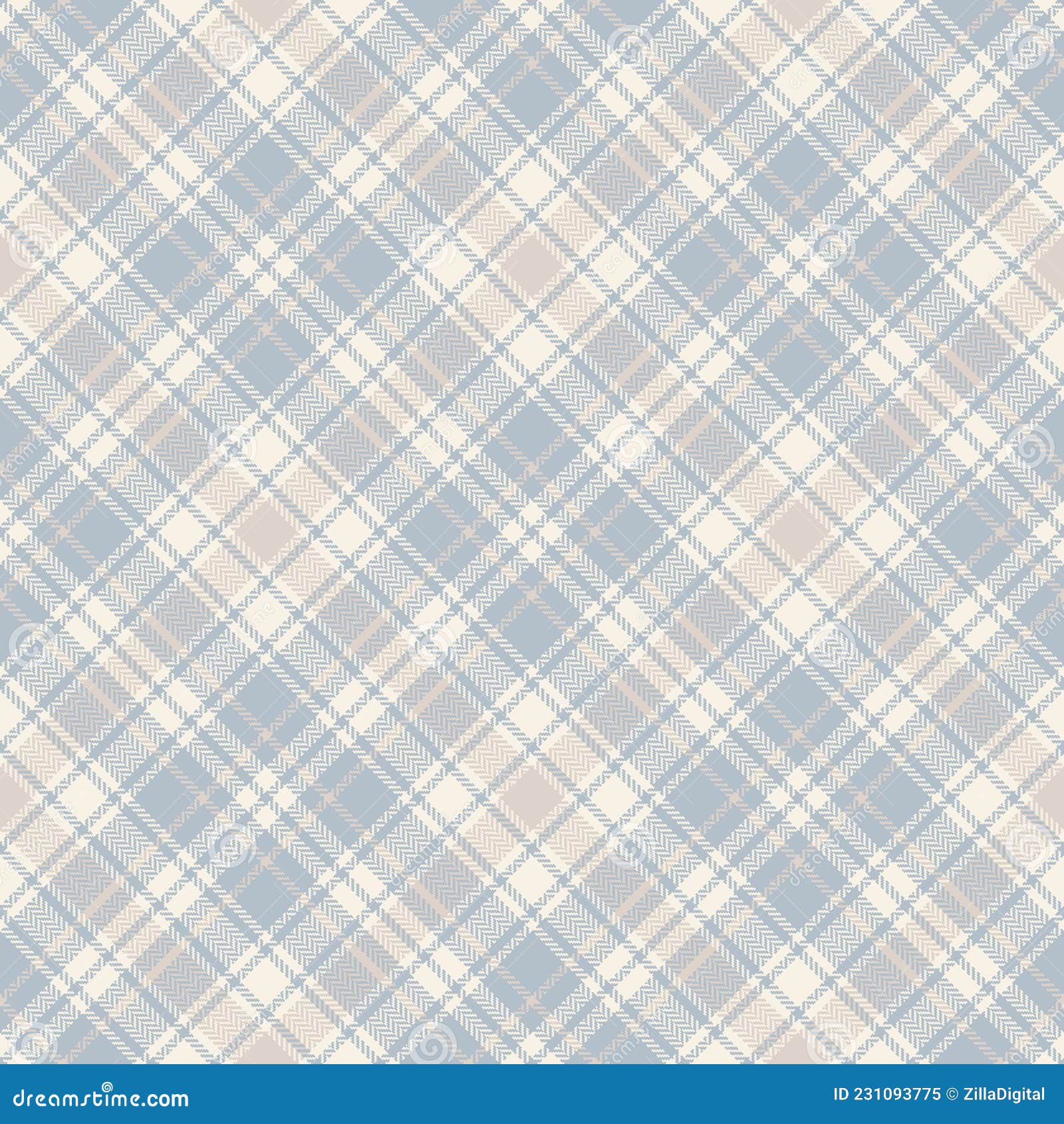 check pattern in blue and beige for spring summer autumn winter. seamless herringbone scottish plaid graphic  background.