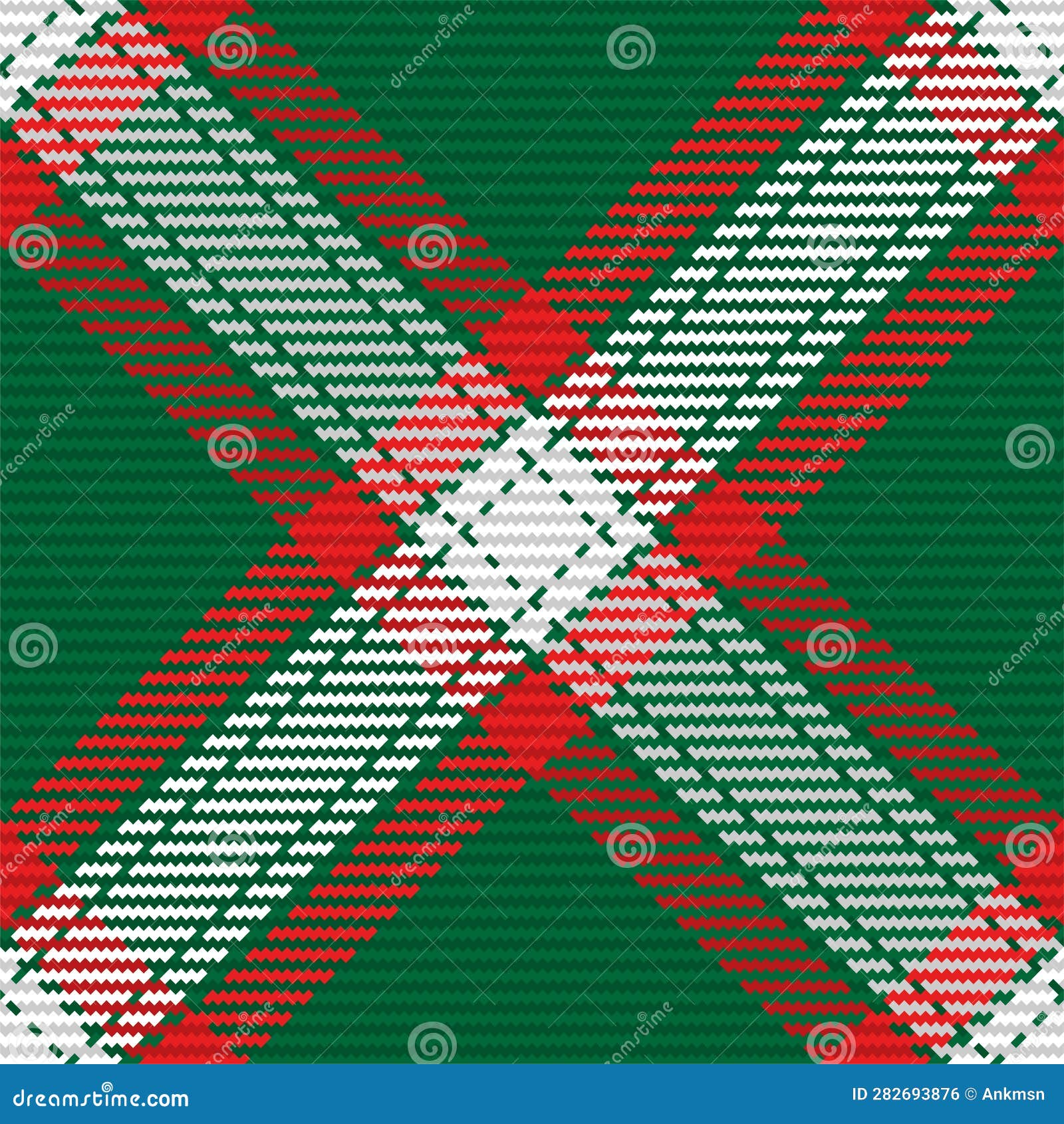 Check Plaid Seamless Fabric Texture. Diagonal Print Stock Vector