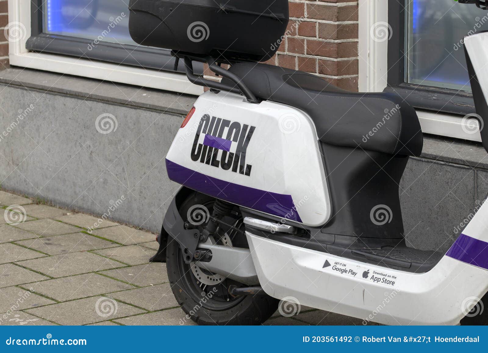 Check Rental Scooter at Amsterdam the Netherlands 27112020 Editorial