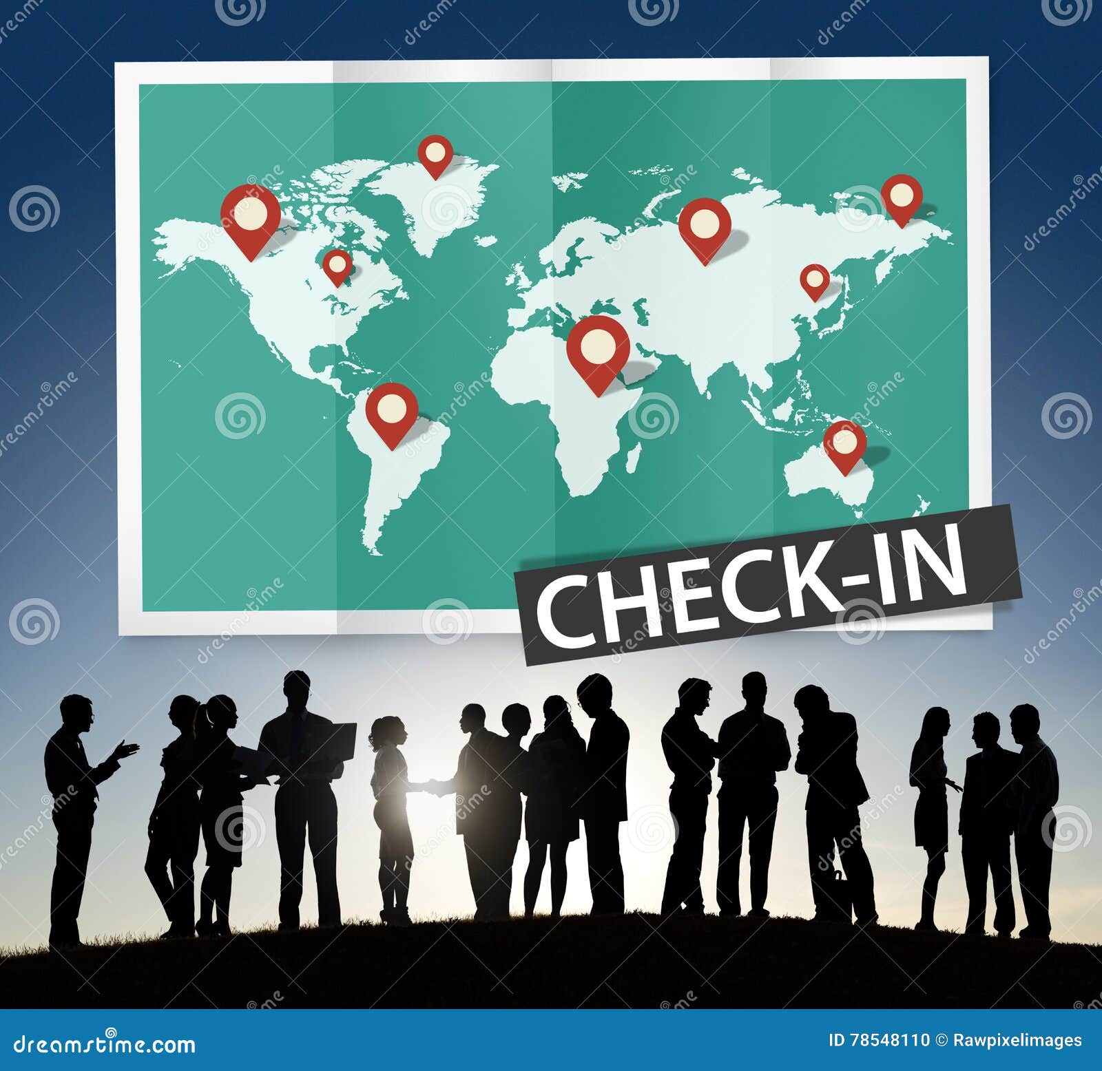 check in travel locations global world tour concept