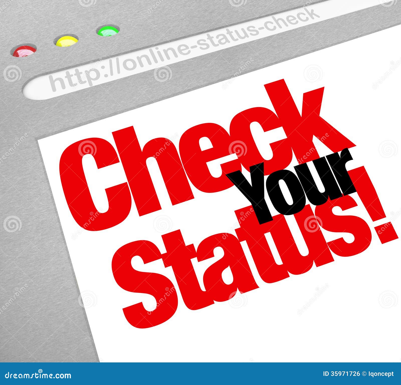 check your status online web site update position