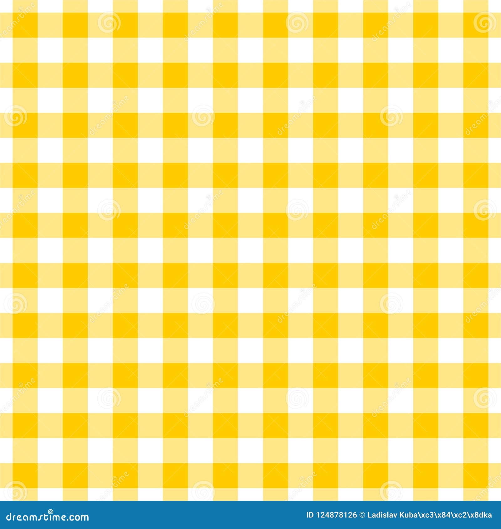 checked cloth of yellow and gray geometric s. background of colored squares and rectangles on a white background. yellow fabr