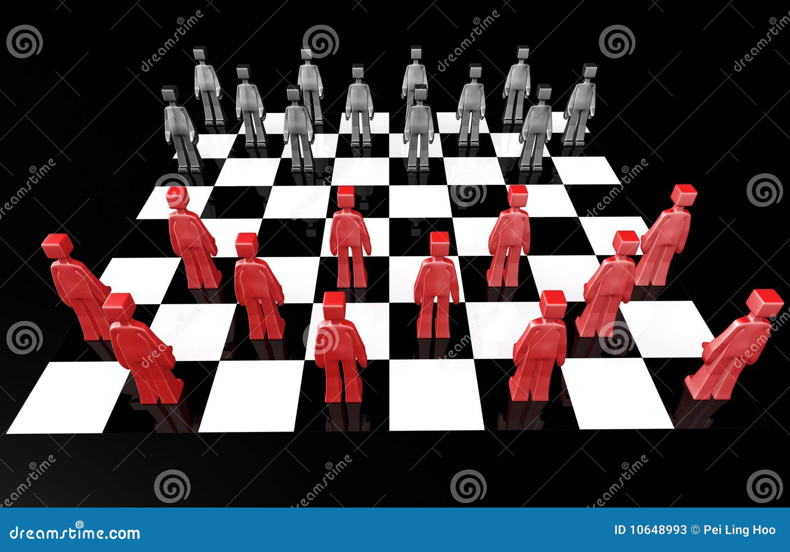 Checker board game concept stock illustration. Illustration of decision ...