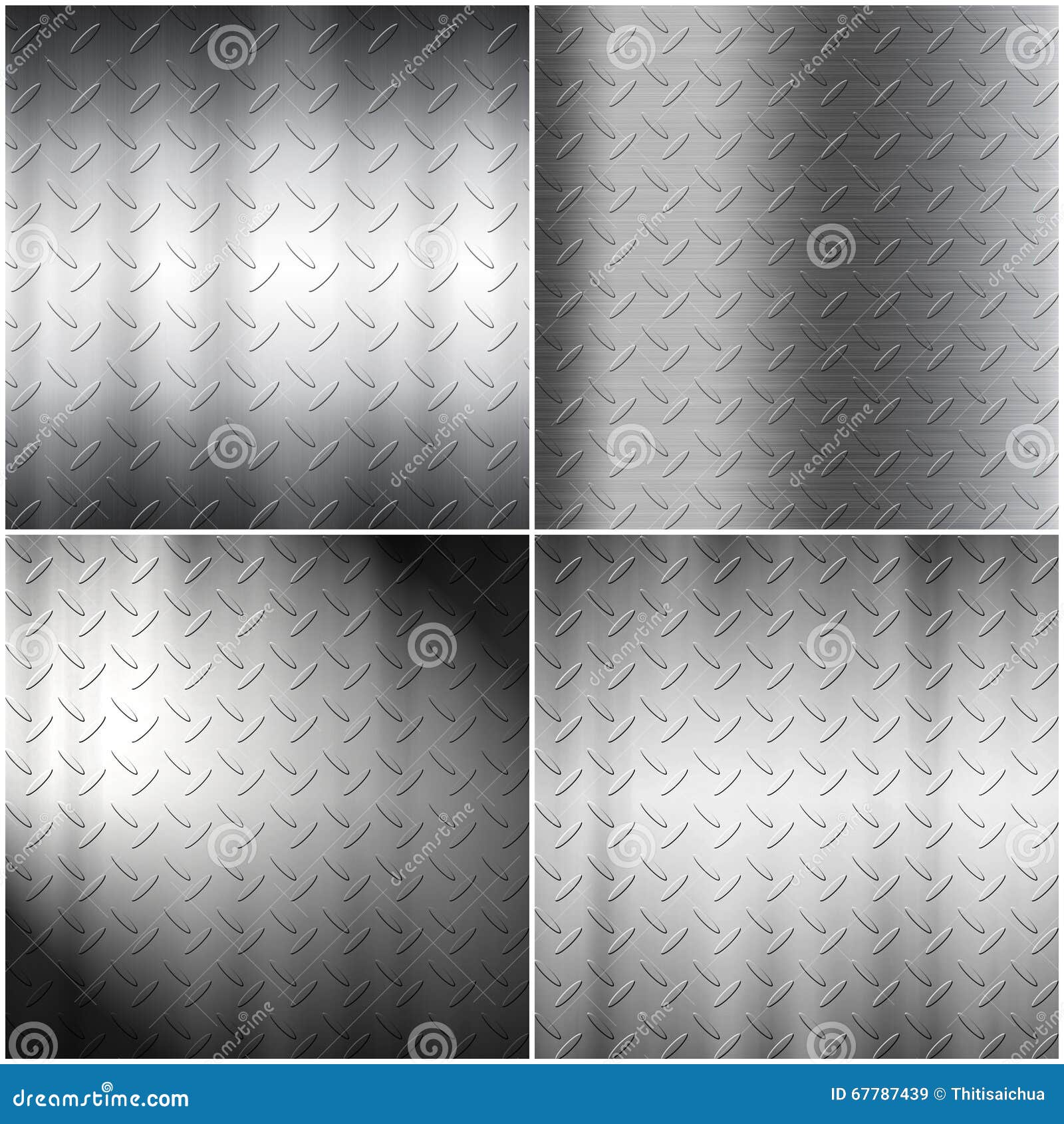 Checker Plate Background Collection Stock Illustration - Illustration