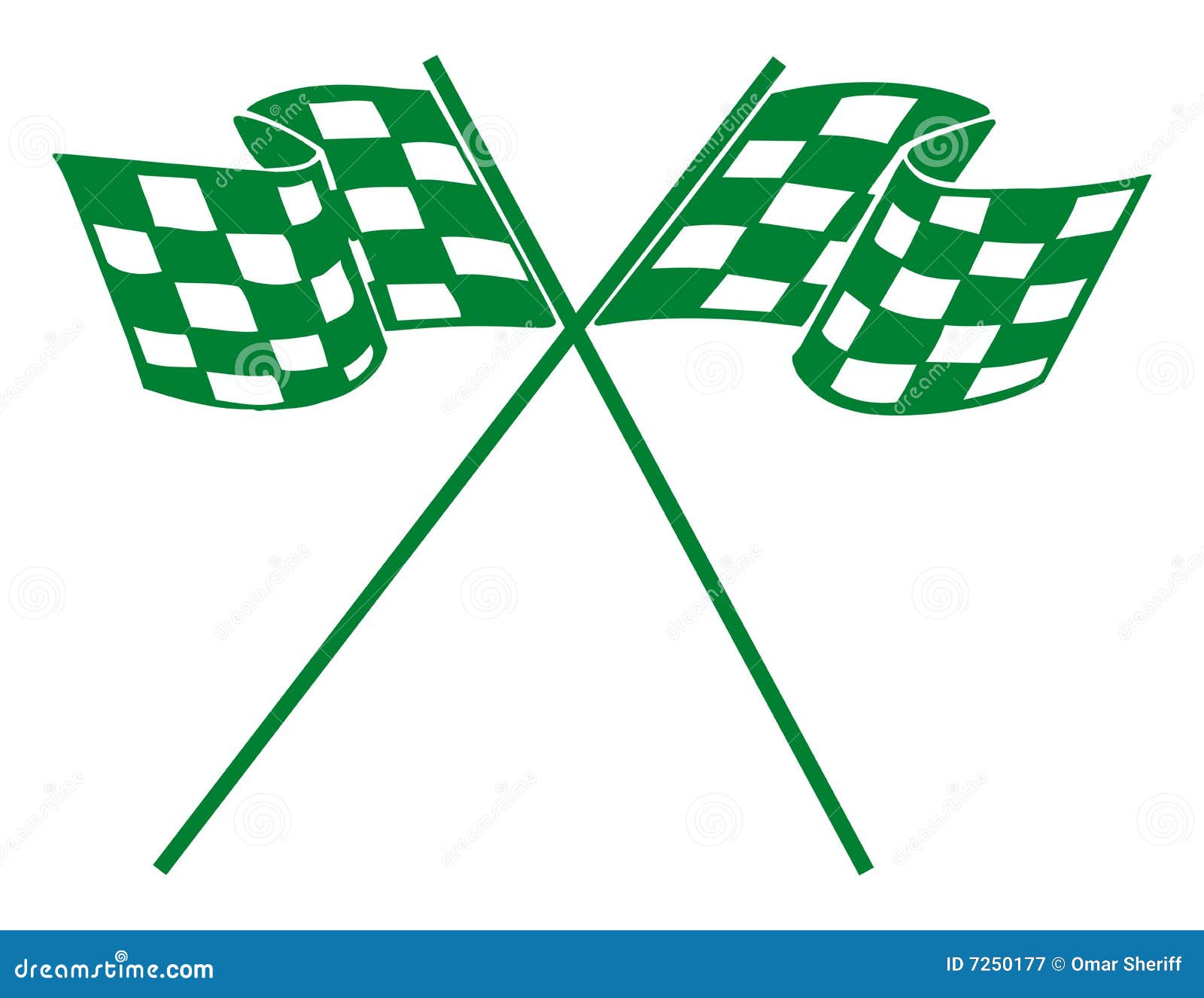 Checkerd racing flag stock illustration. Image of winning 7250177