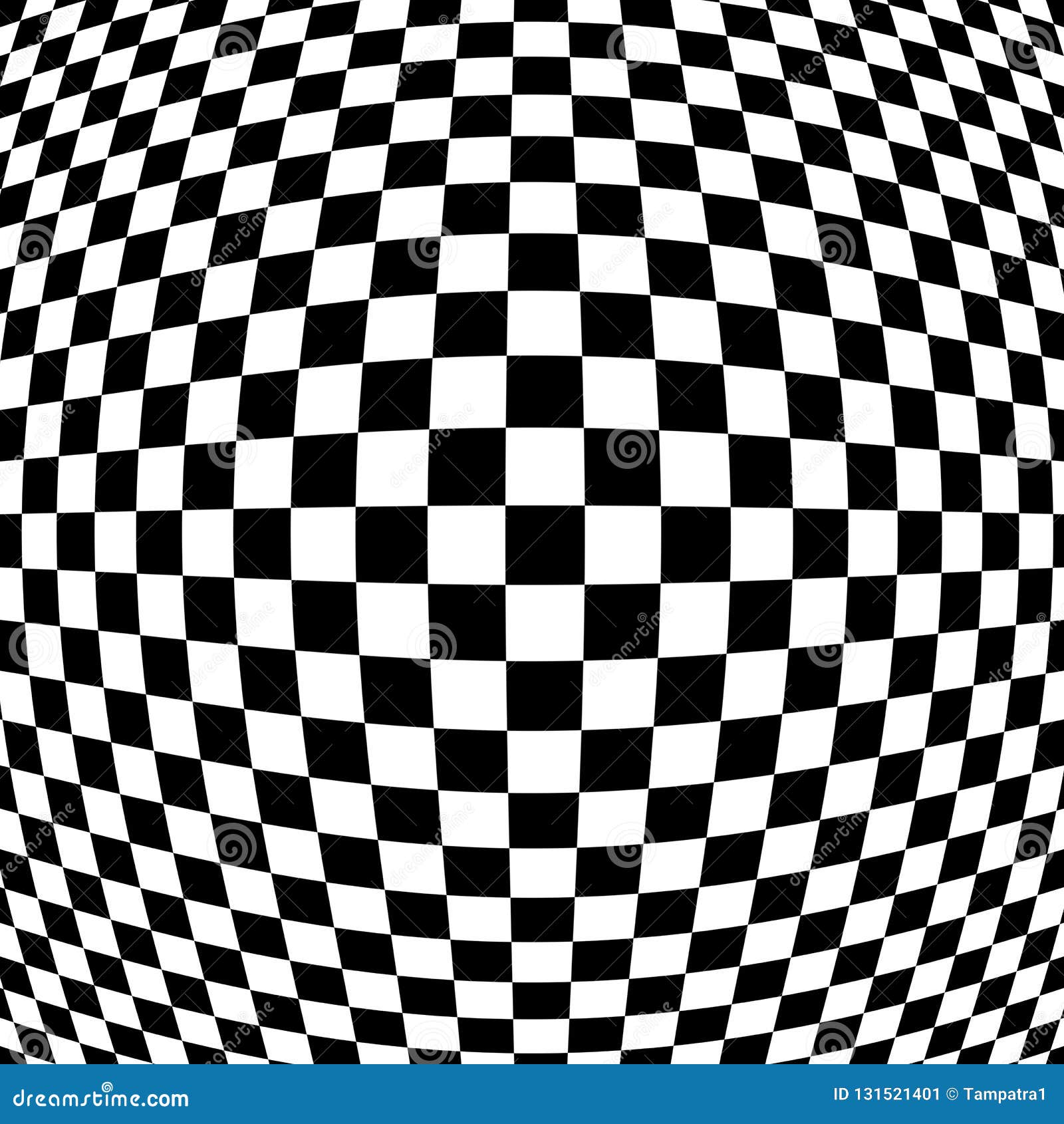 Checkered Abstract Wallpaper Black And White Fabric