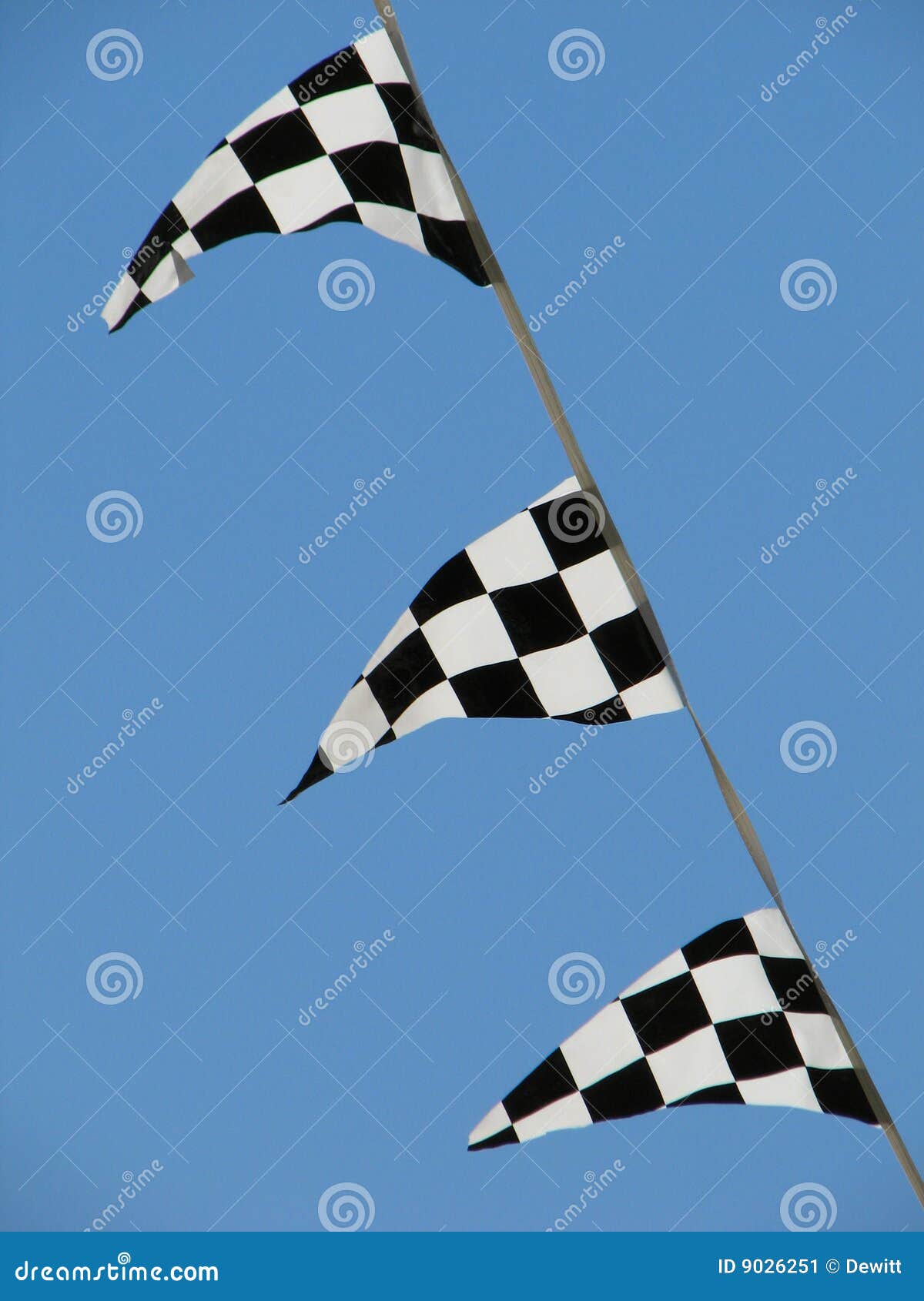 Checkered flags stock image. Image of outdoors, vertical 9026251
