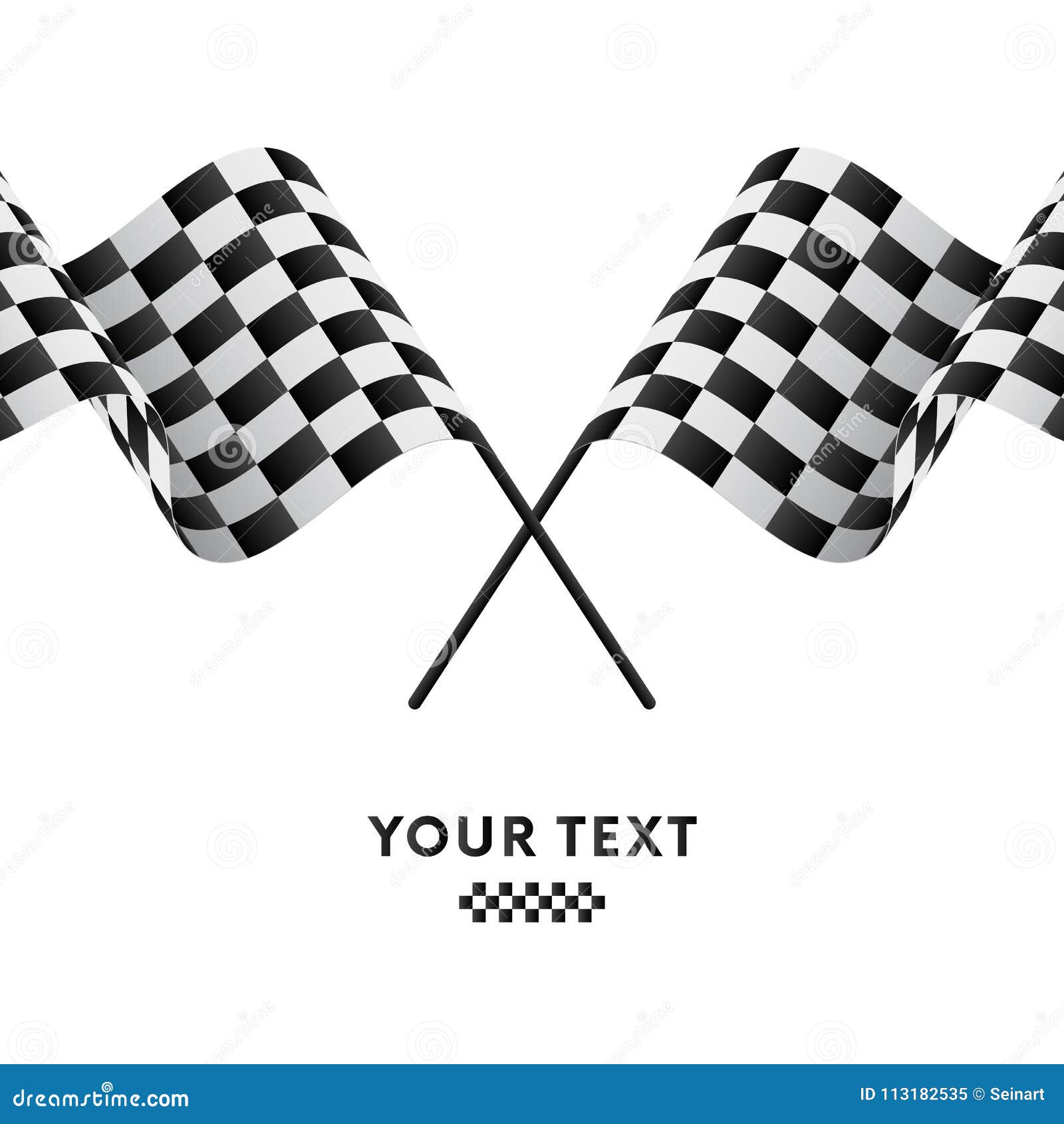 Checkered Flags. Racing Flags. Vector Illustration. Stock Illustration ... Repeating Checkered Flag Background
