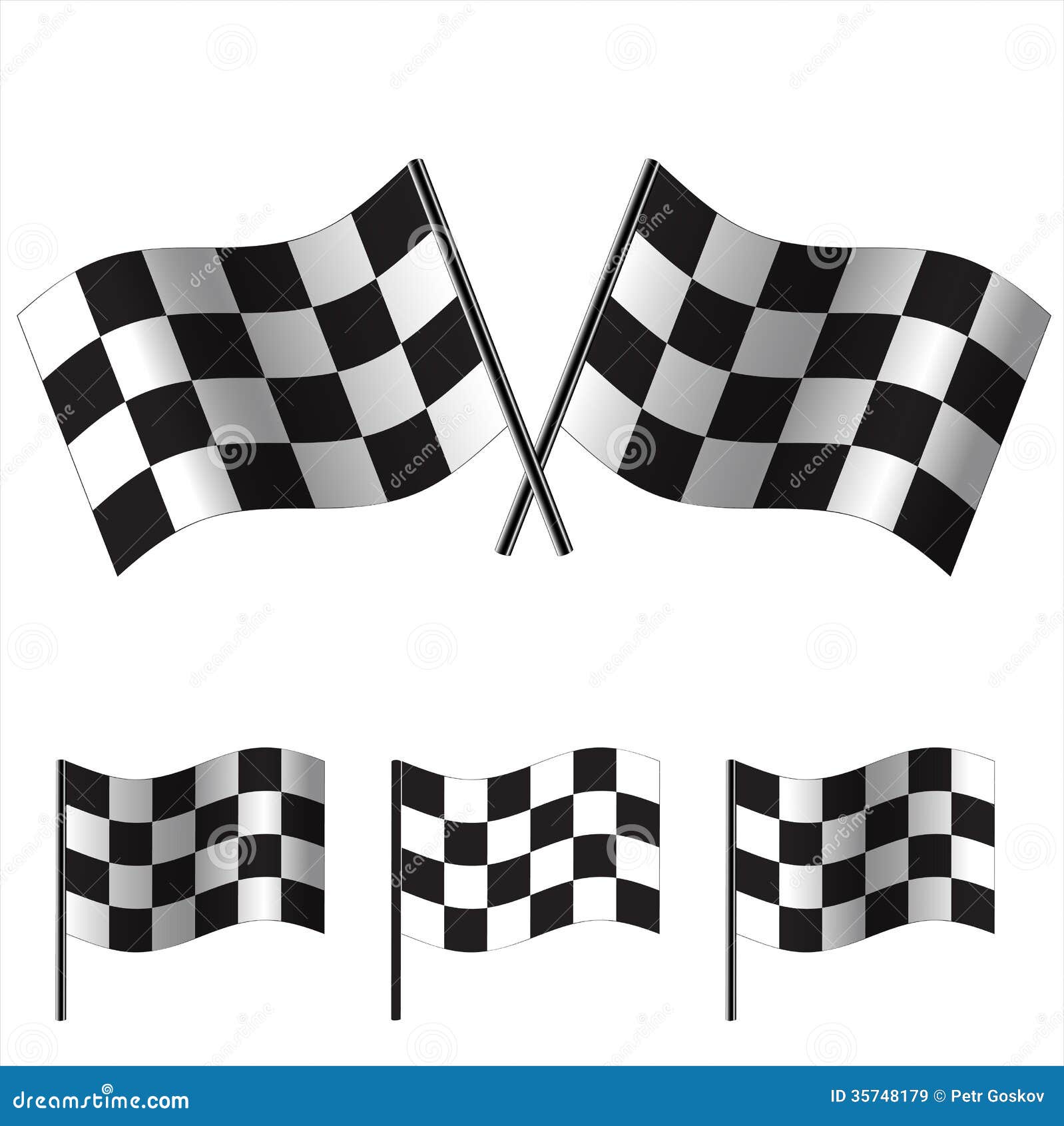 Download Checkered Flags (racing). Vector Royalty Free Stock Images ...
