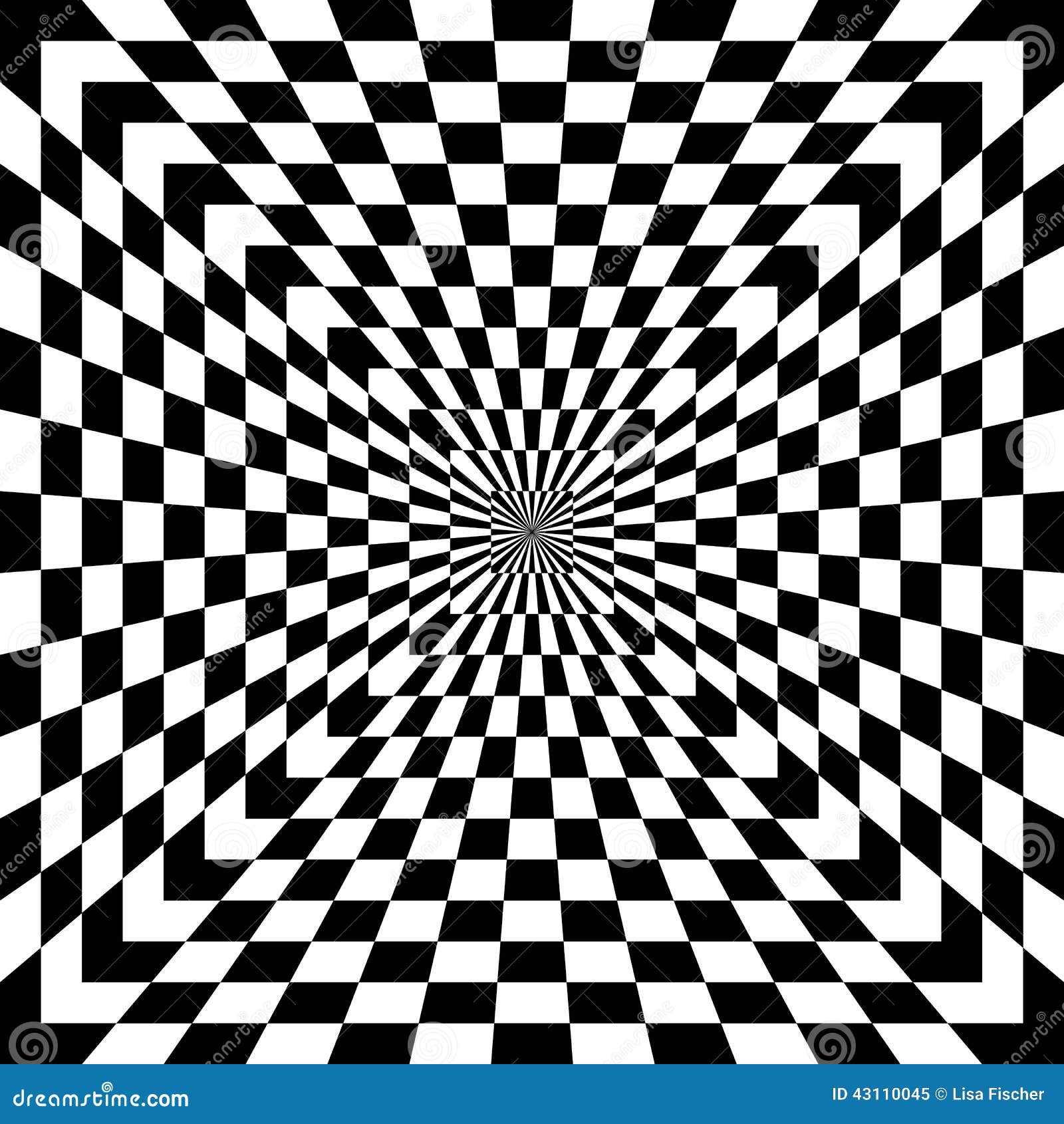 checkered optical illusion