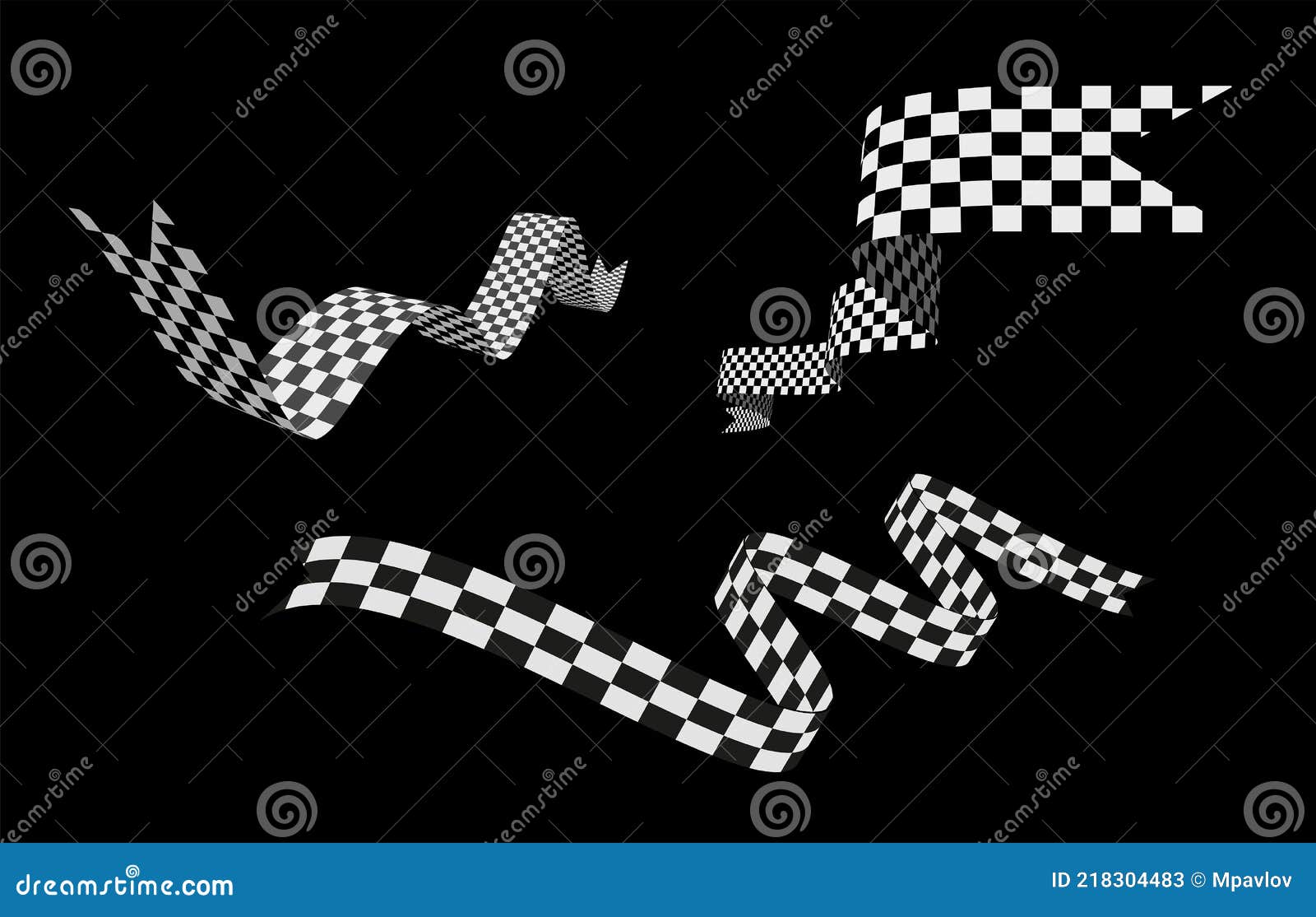 Checkered Flag Ribbon