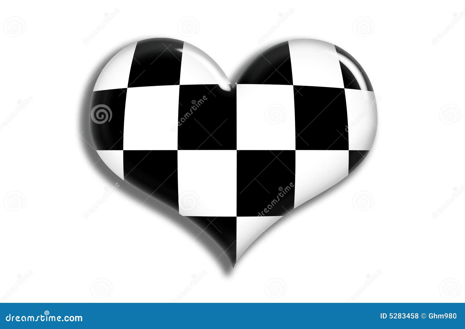 Download Checkered Shiny Heart Royalty Free Stock Photos - Image ...