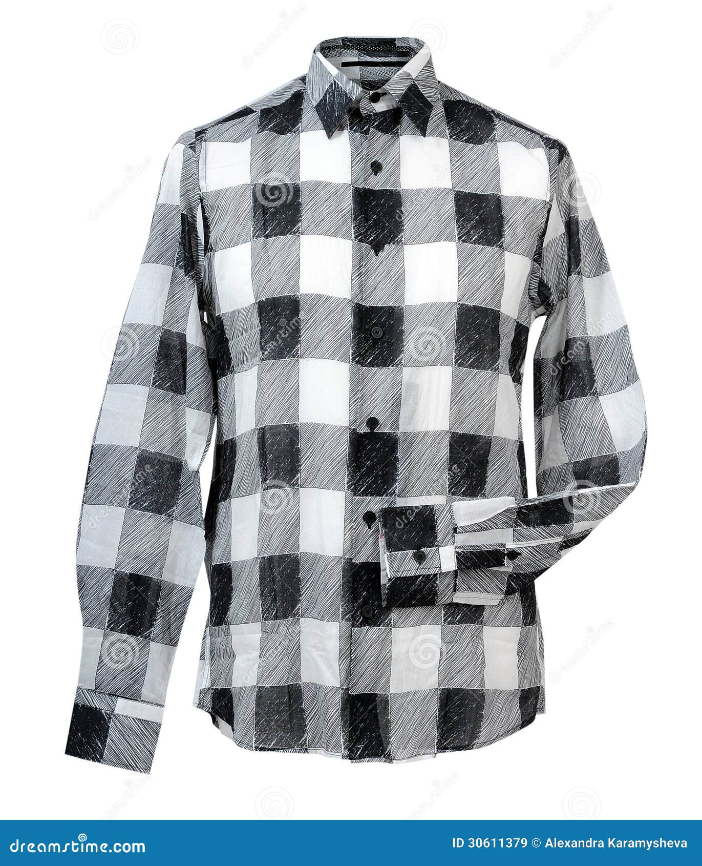 Checkered shirt stock image. Image of color, golfing - 30611379