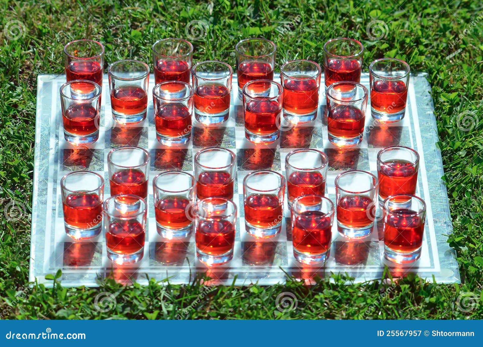 Checkers game for drinkers stock image. Image of figures - 25567957