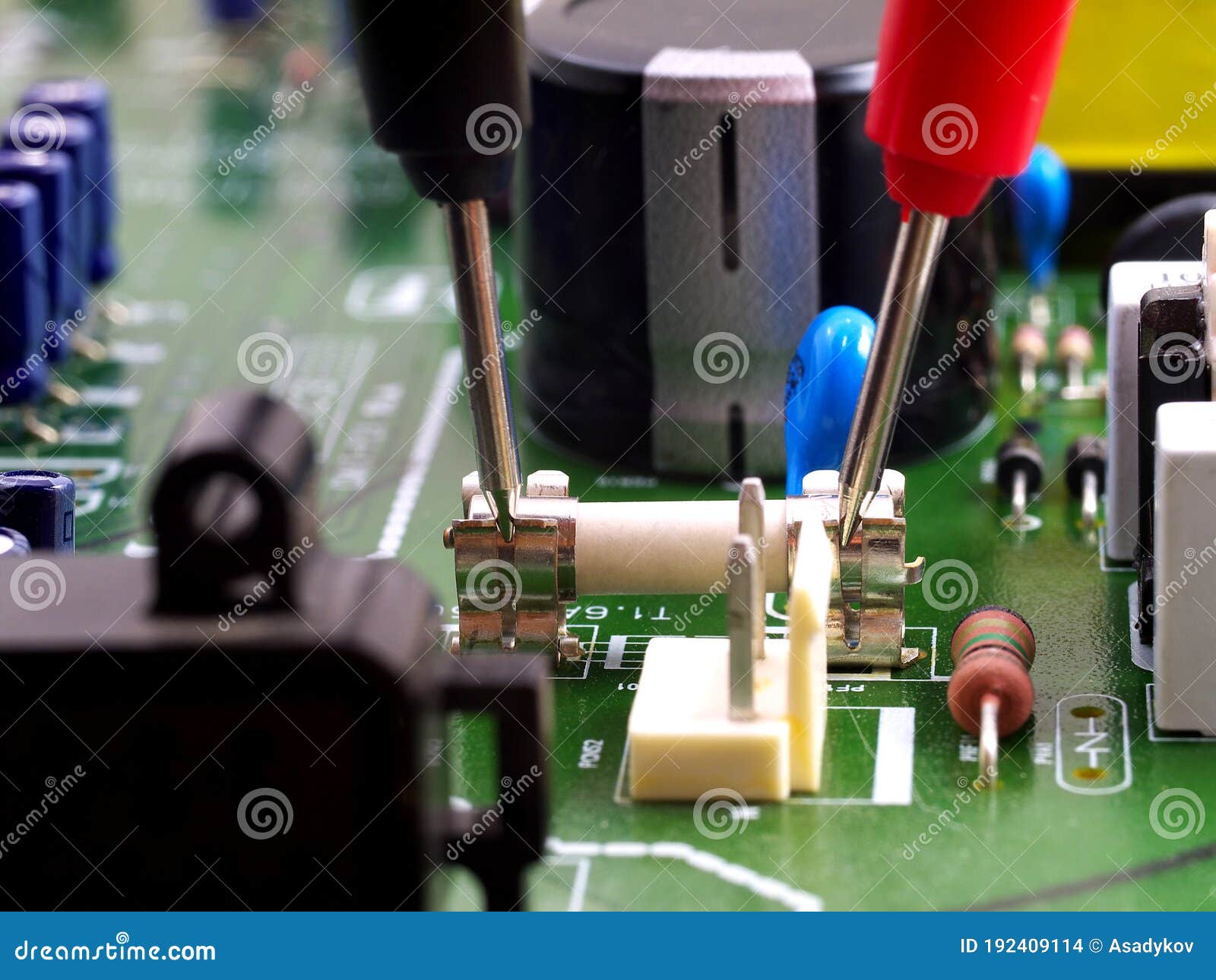 Checking If a Fuse is Blown with Multimeter Stock Photo Image of