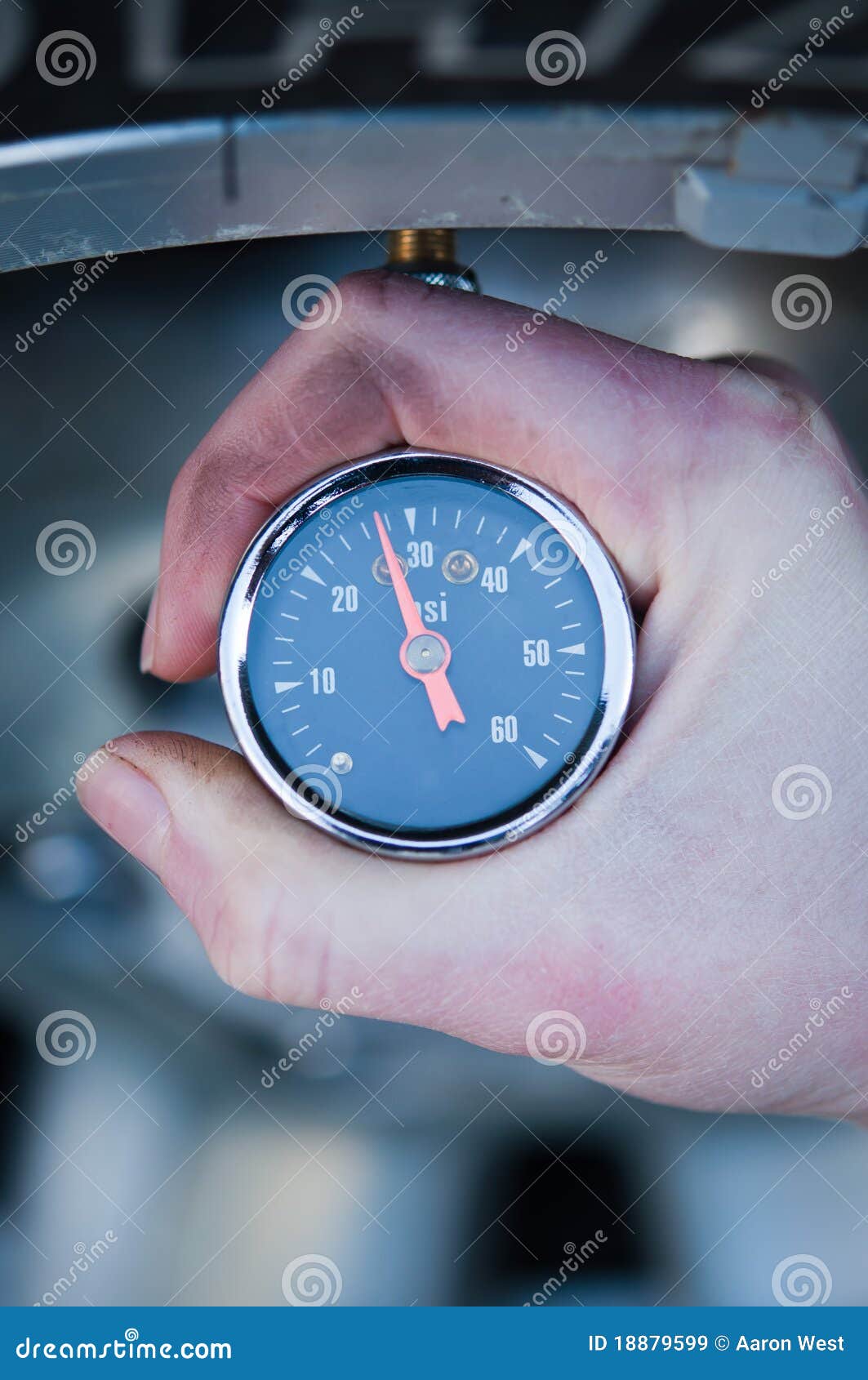Man Checking Tire Pressure Of E Bike, Inflating Air With Hand Pump