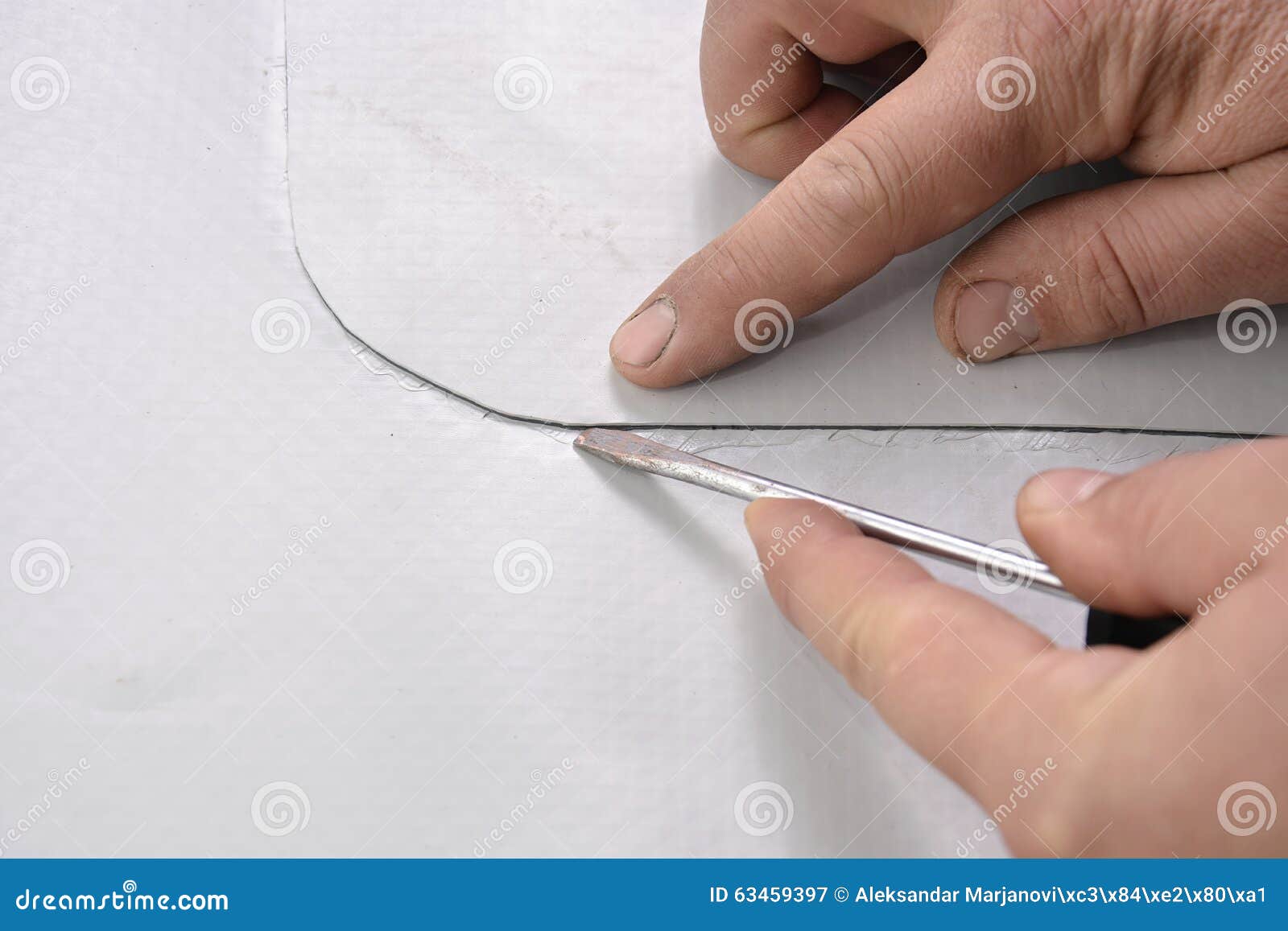 Checking the Water Tightness Stock Image - Image of capillaries, high