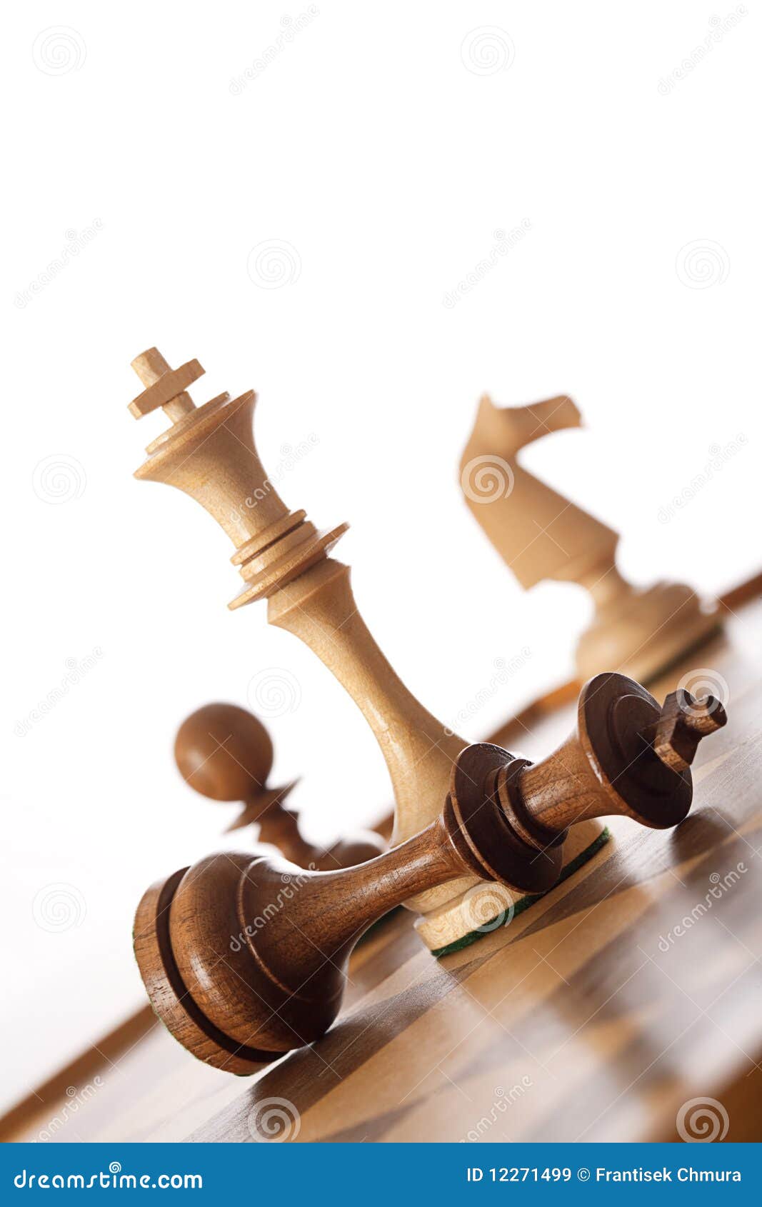 Checkmate Chess King Queen Stop Motion Stock Photo 2370092237