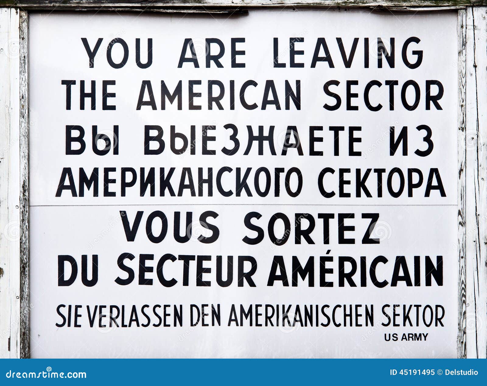 checkpoint charlie historical sign