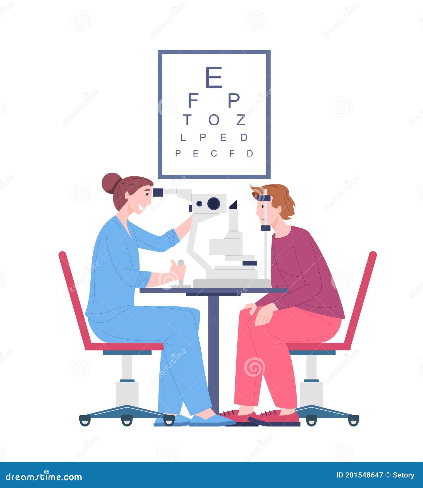 Ophthalmologist Doctor Doing Eyesight Test, Ophthalmology Diagnostics