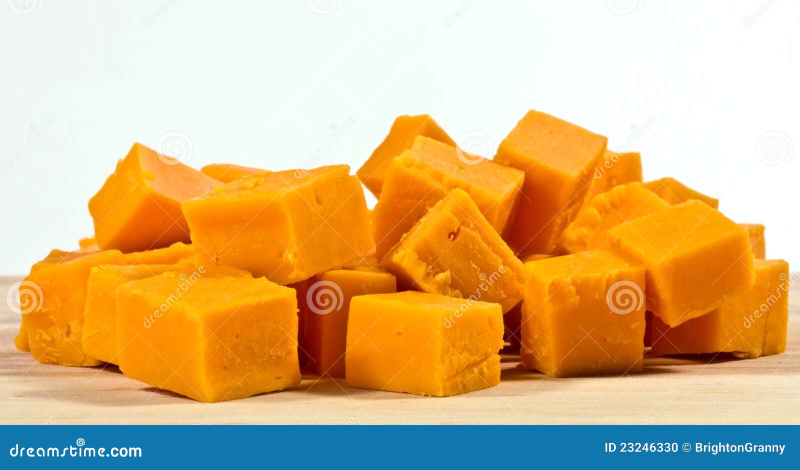 Cheddar Cheese Cut Onto Cubes. Stock Photo Image of cheddar, milk