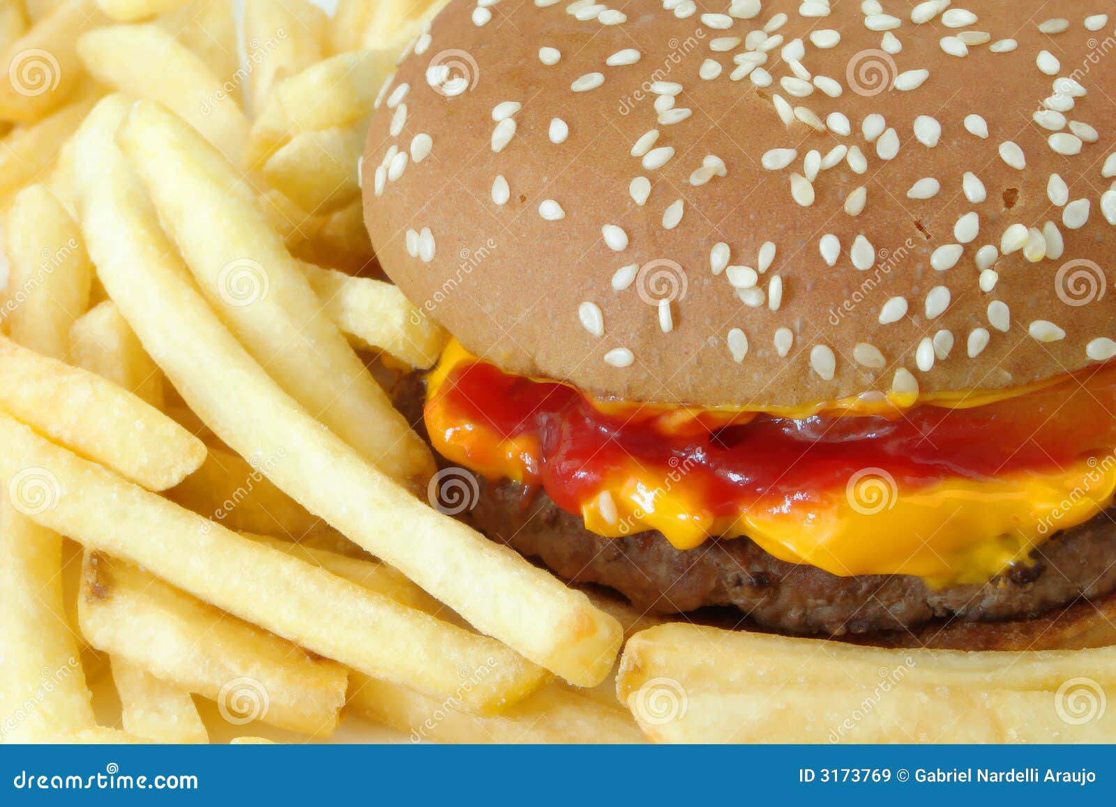 Cheddar cheese burger stock image. Image of dinner, cheese 3173769