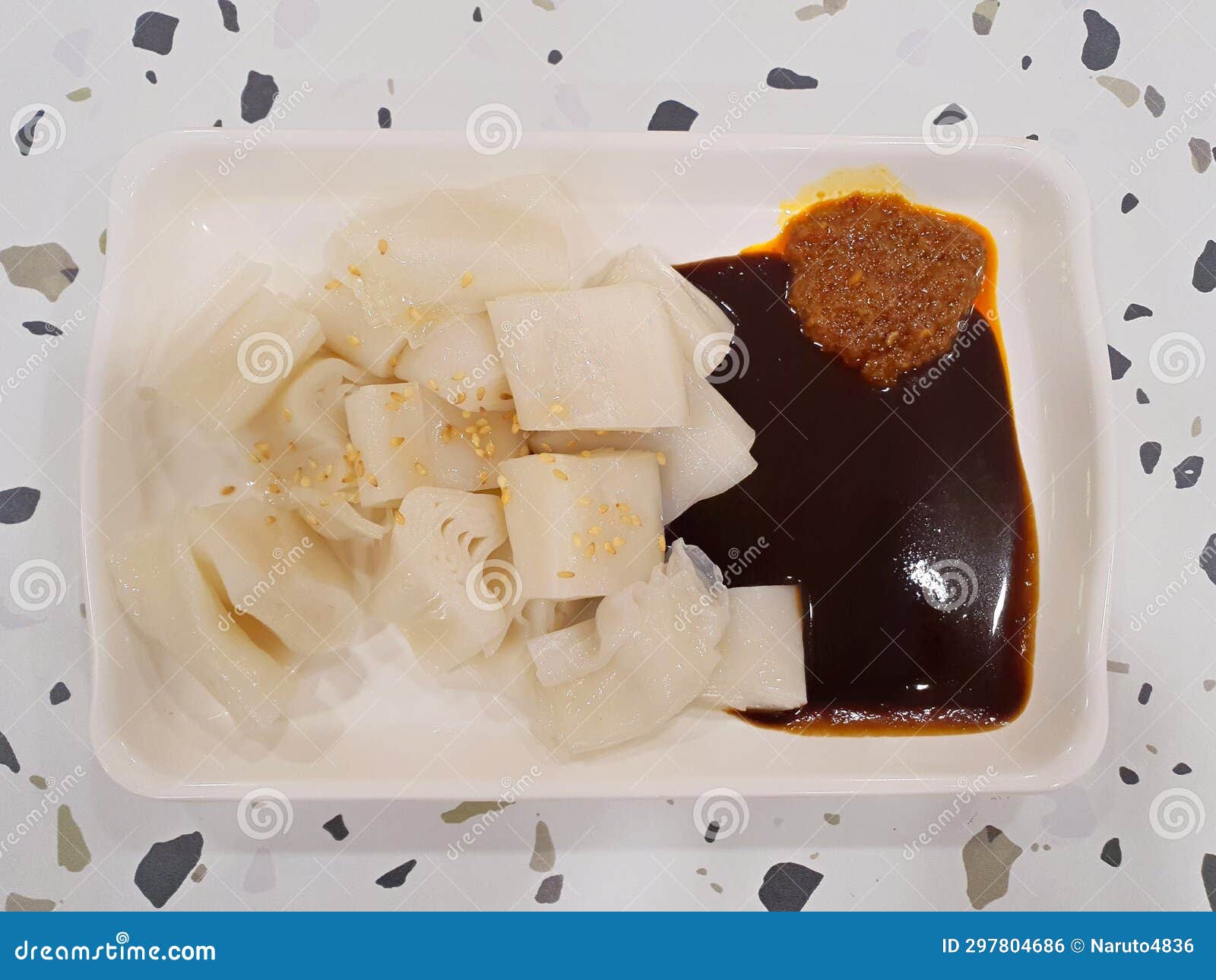 Chee Cheong Fun stock photo. Image of noodle, noodles - 297804686