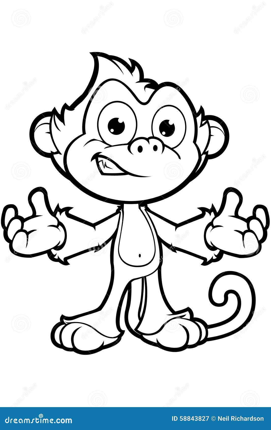 Cheeky Monkey Character In Black Amp White Stock Vector Free Childrens Coloring Sheets L Cheeky Monkey Character In Black Amp White Stock Vector Free Childrens Coloring Sheets L