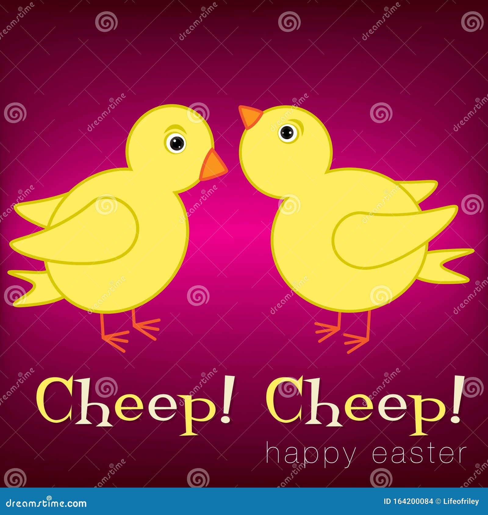 cheep! cheep! happy easter chick card