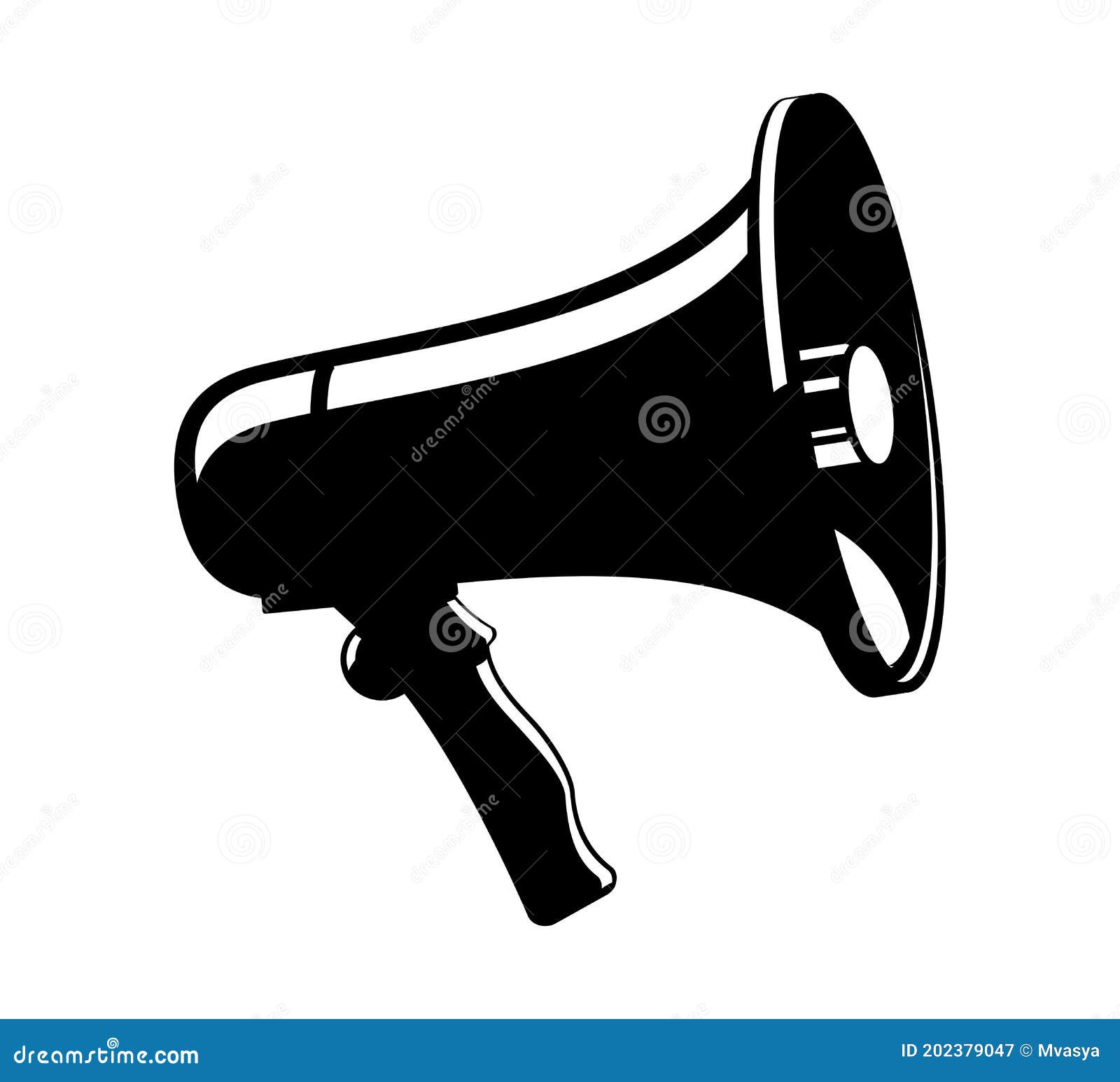 Cheer Megaphone Loud Speaker Vector Icon Template Stock Vector