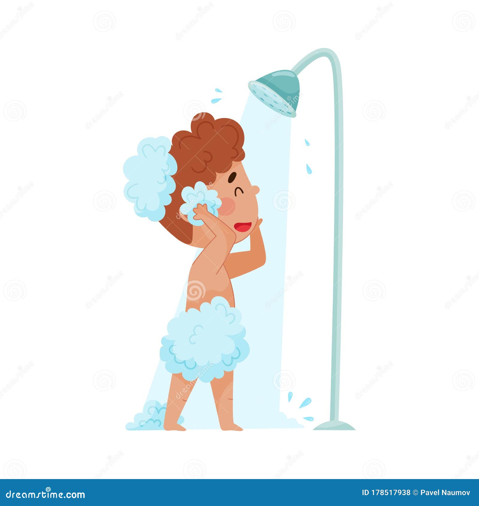 to take a shower clipart