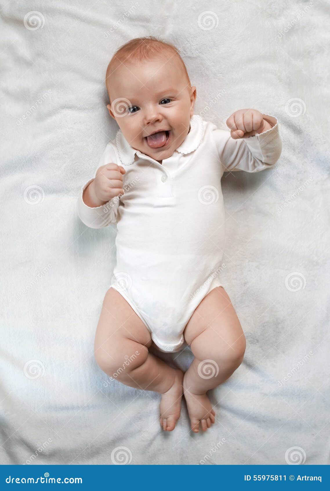 Cheerful Child Showing Fist Stock Image - Image of beautiful, fight ...