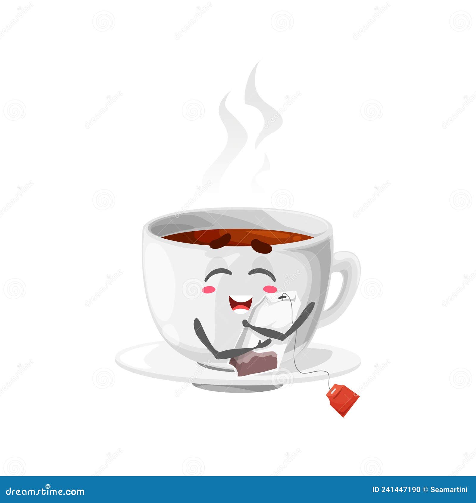 Cute Tea Bag In A Teacup Doodle | Sticker