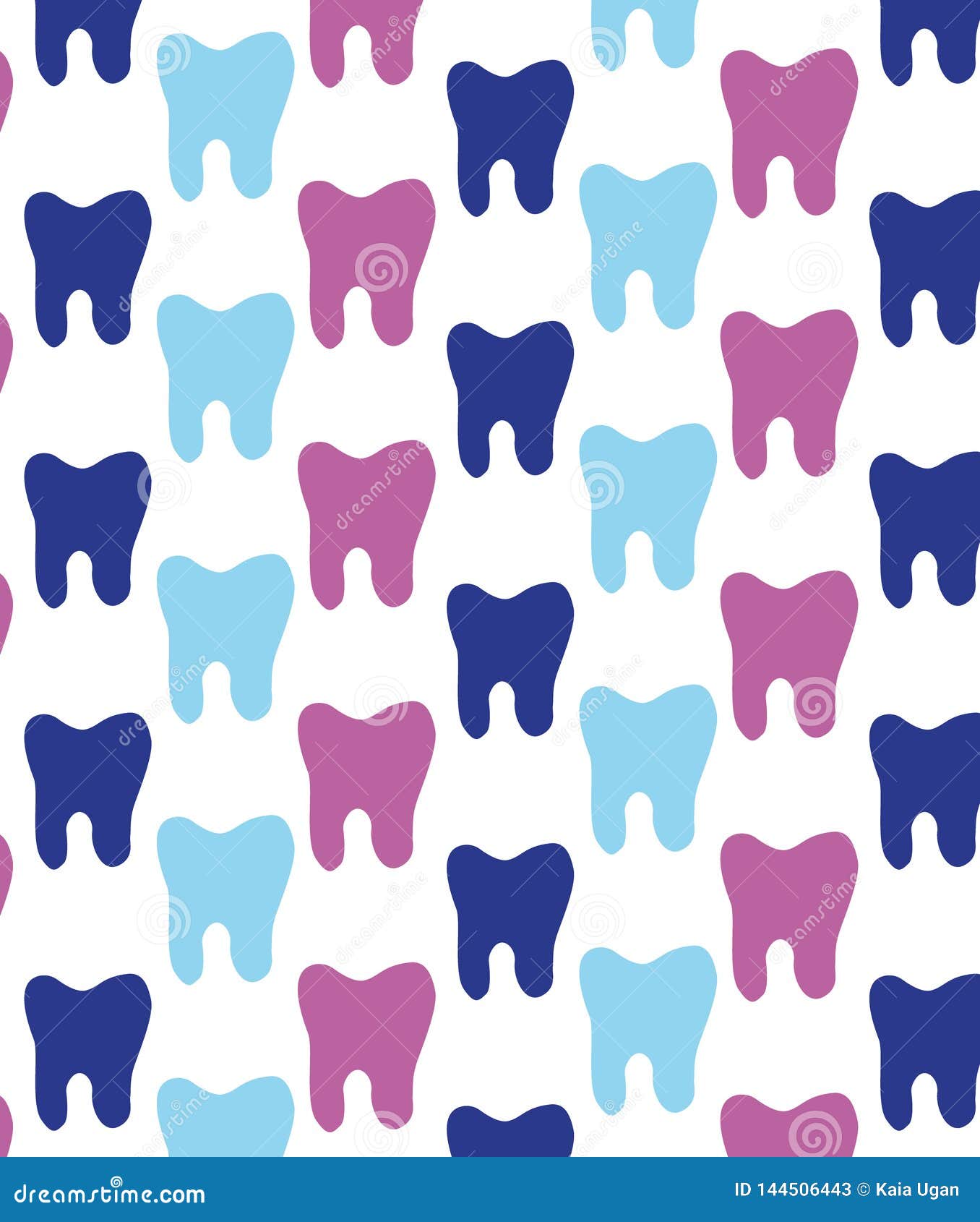 cheerful pattern of multi-colored teeth. texture for dentists