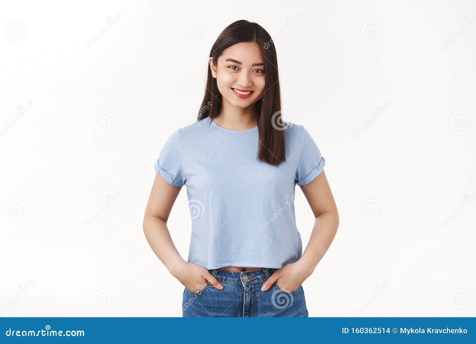 Assertive asian teen female