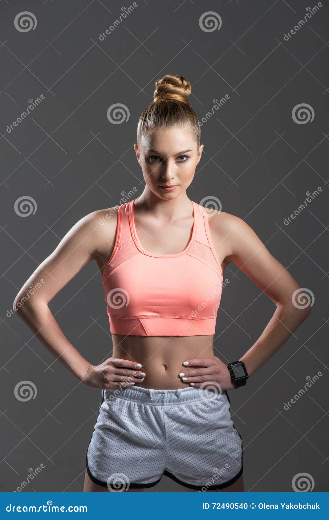 Toned Strong Young Woman in Sportswear Stock Image - Image of figure,  sportswear: 80188215