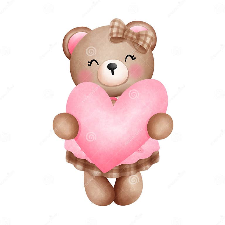 cheerful-watercolor-cute-baby-girl-teddy-bear-with-pink-heart-clipart-cute-valentine-baby
