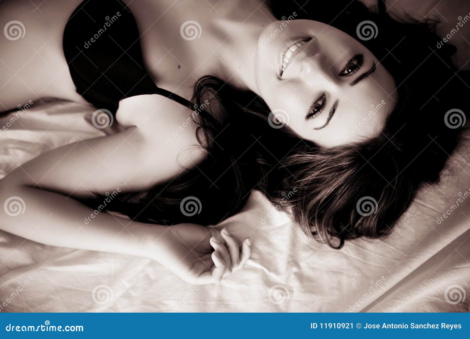 Sexy Woman With Hot Body Posing In Bed Stock Photo, Picture and Royalty  Free Image. Image 11130975.