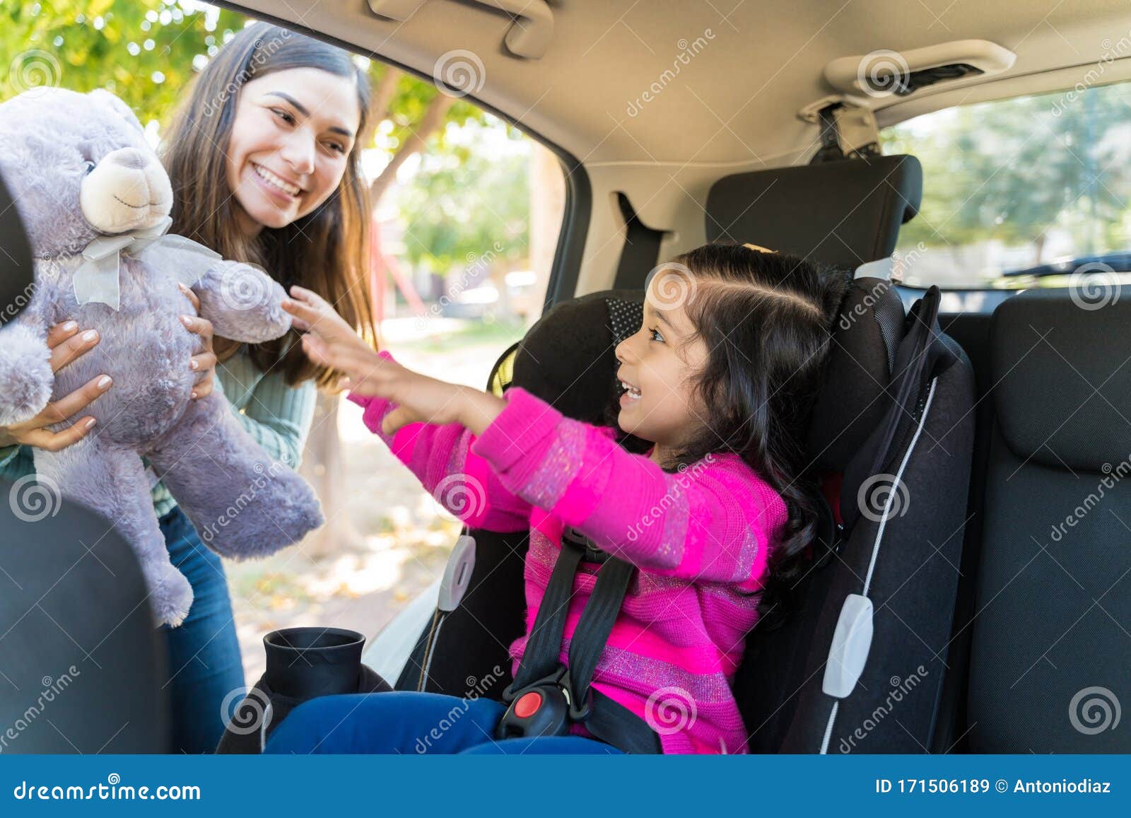 Woman Giving Surprise Gift To Daughter Stock Image - Image of girl,  excited: 171506189