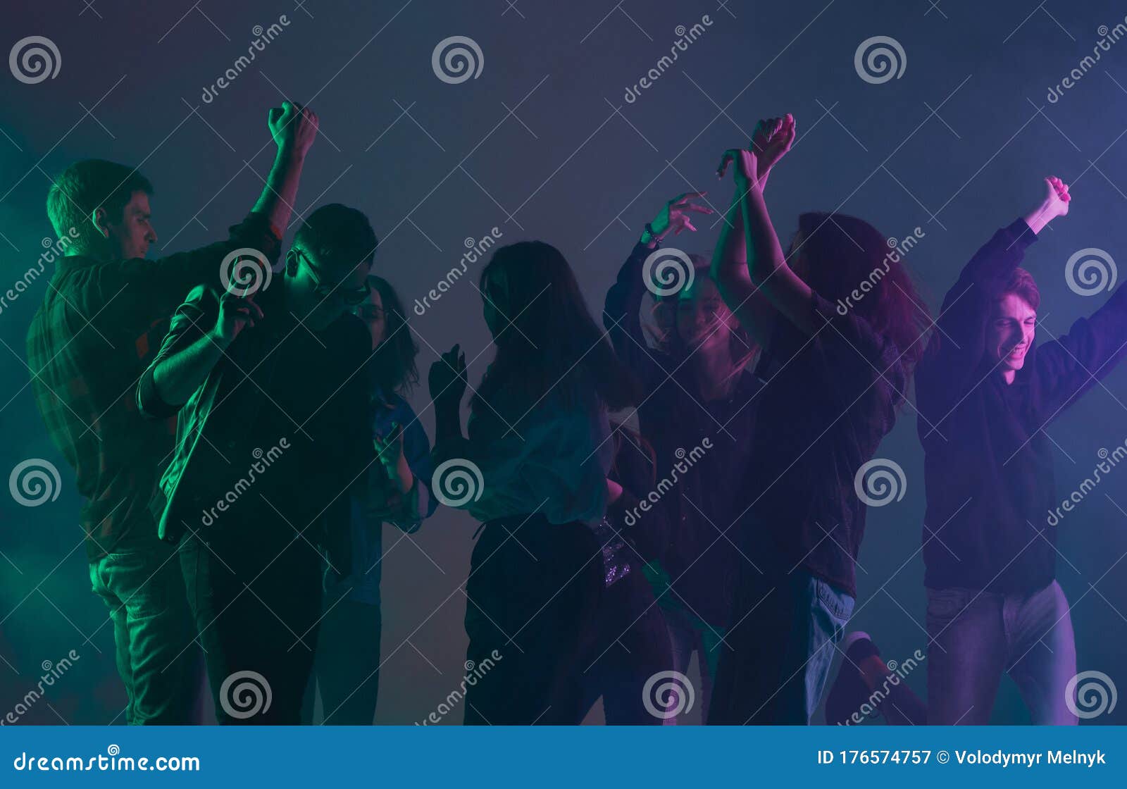 Cheering Dance Party, Performance Concept. Crowd Shadow of People ...