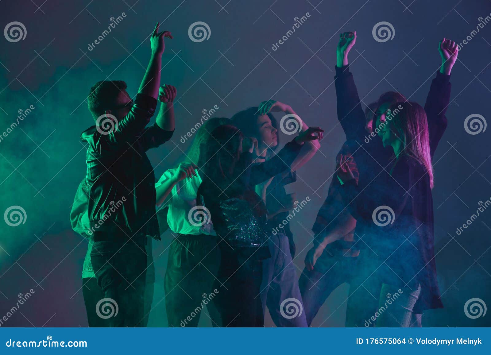 Cheering Dance Party, Performance Concept. Crowd Shadow of People ...