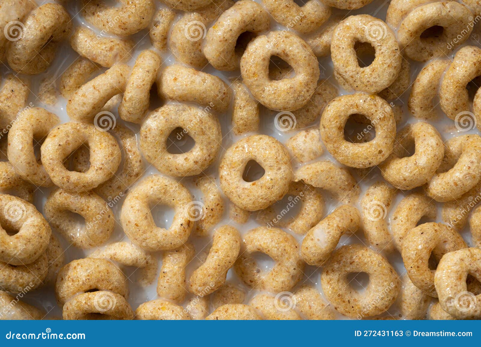 Cheerios with milk stock image. Image of milk, nutrition 272431163