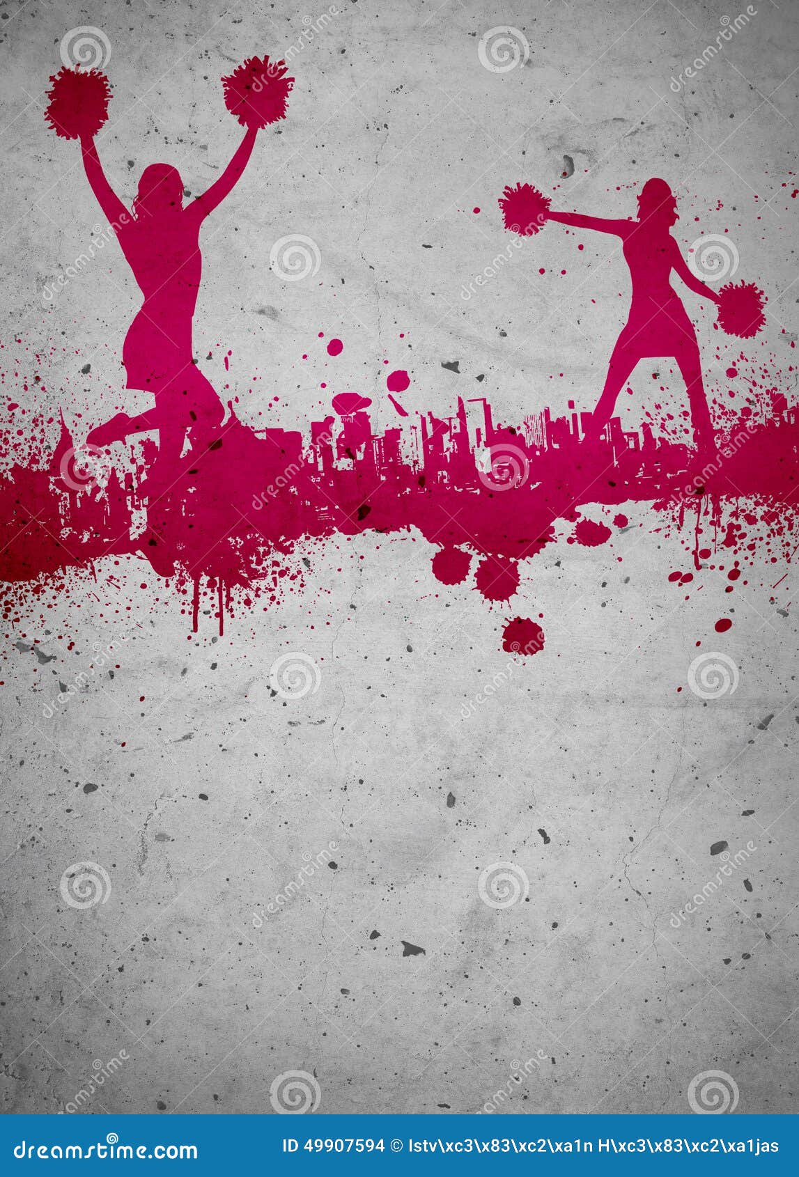 Cheerleader background stock photo. Image of cheer, flyer 49907594