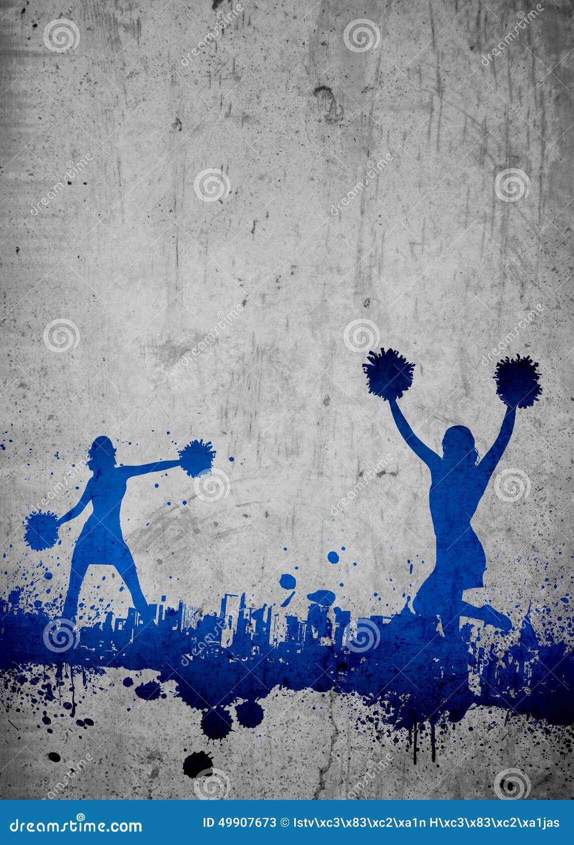 Cheerleader background stock illustration. Illustration of happy 49907673