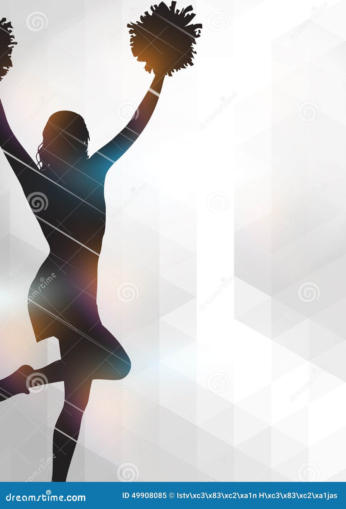 Cheerleader background stock illustration. Illustration of girl 49908085